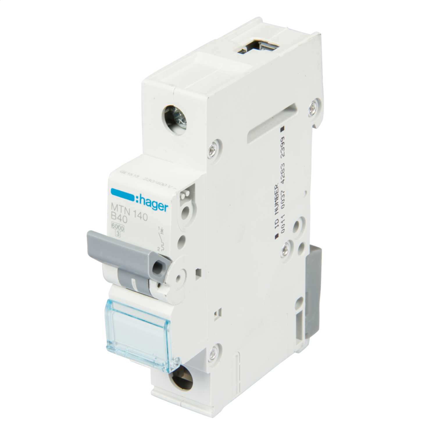 Hager 40A Single Pole 6kA B Curve MCB (MTN140) CEF