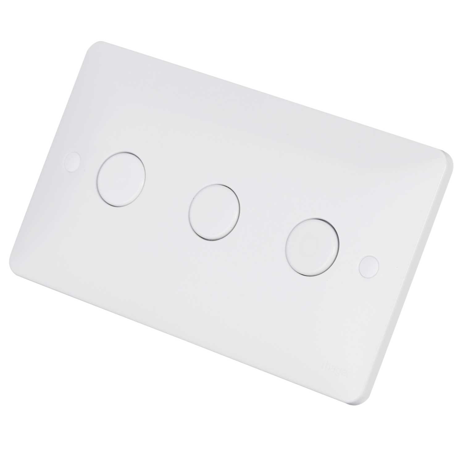 Hager Sollysta 250W 3 Gang Dimmer White (WMDS3) CEF