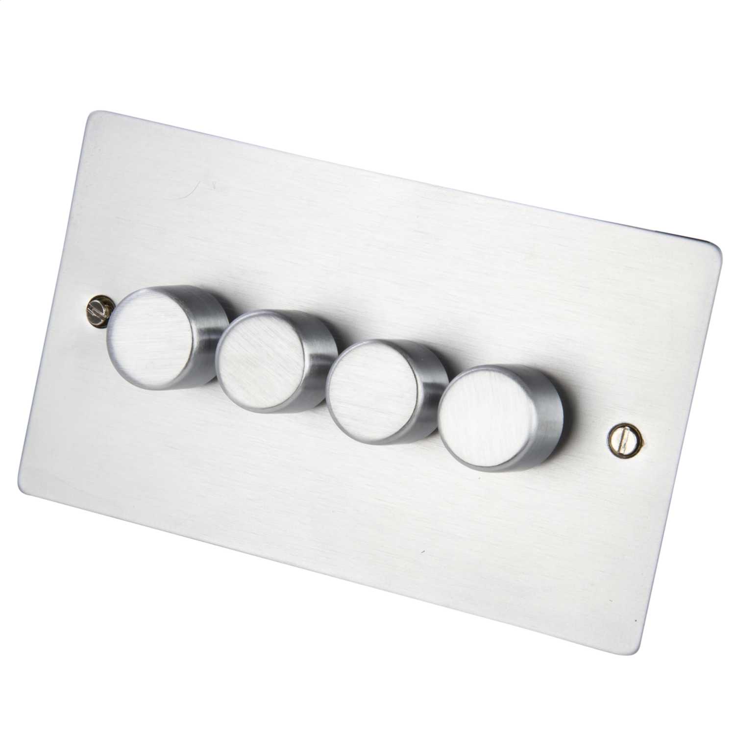 Hamilton Sheer 400W 4 Gang 2 Way Dimmer Switch Satin Chrome (864X40) CEF