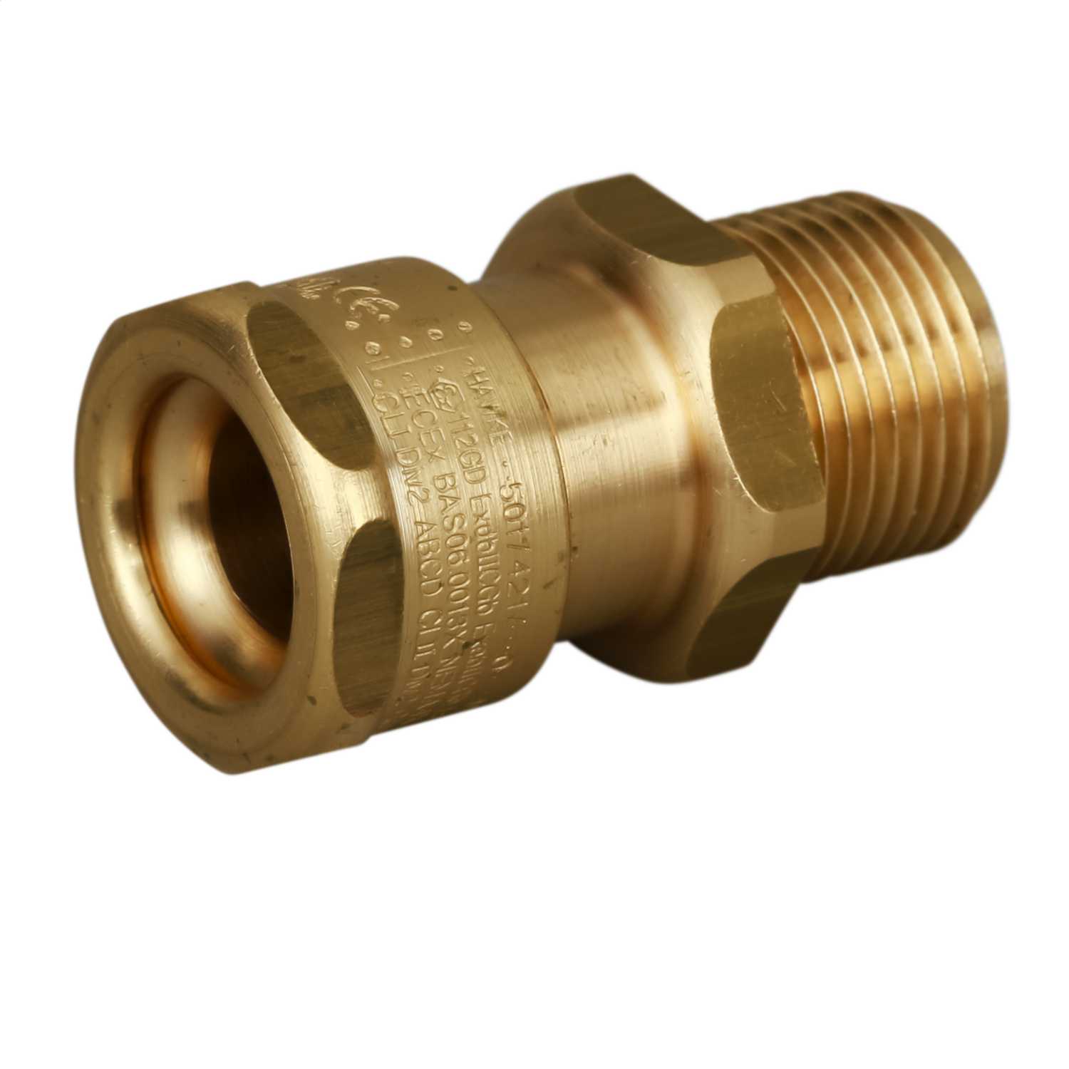 Hawke 20mm 501/421/O Cable Gland Brass (501/421/O/M20/B) | CEF