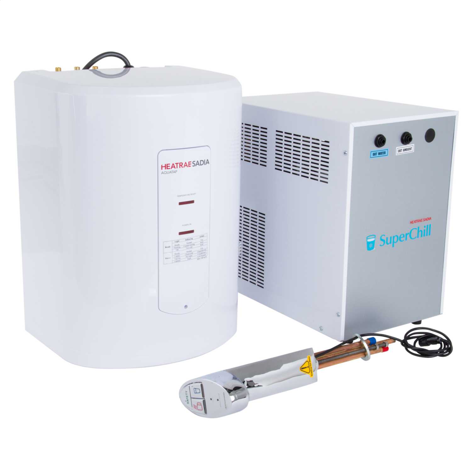 Heatrae Aquatap Water Boiler and Water Chiller with Dispenser Chrome
