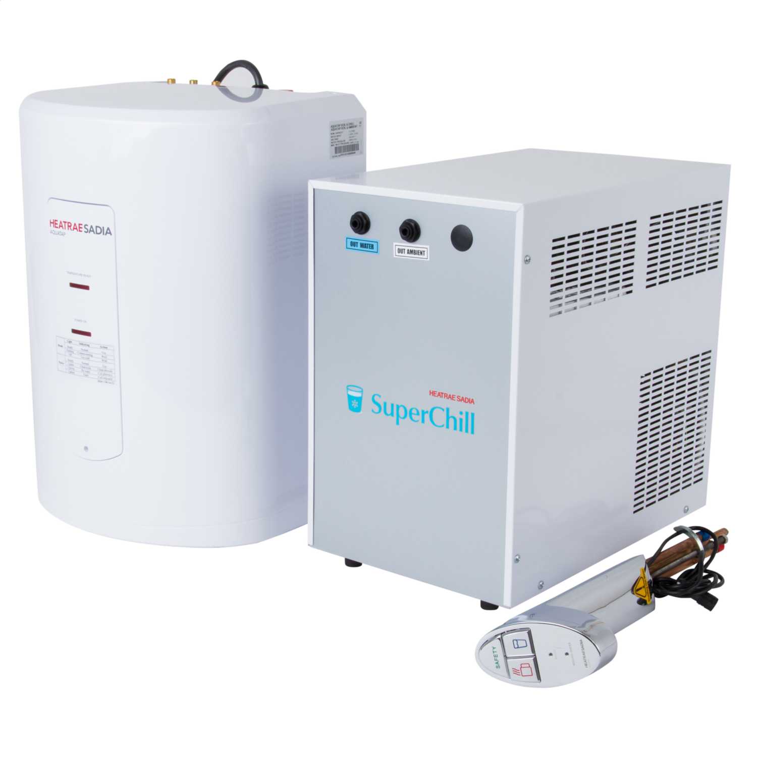 Heatrae Aquatap Water Boiler and Water Chiller with Dispenser Chrome