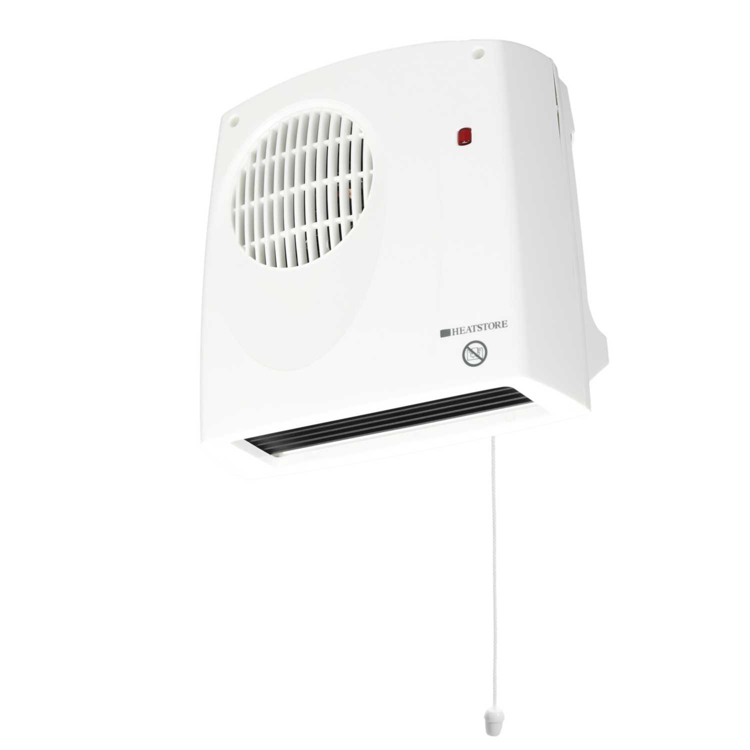 Heatstore 2kW Downflow Fan Heater with Run Back Timer White (HS2000T) | CEF