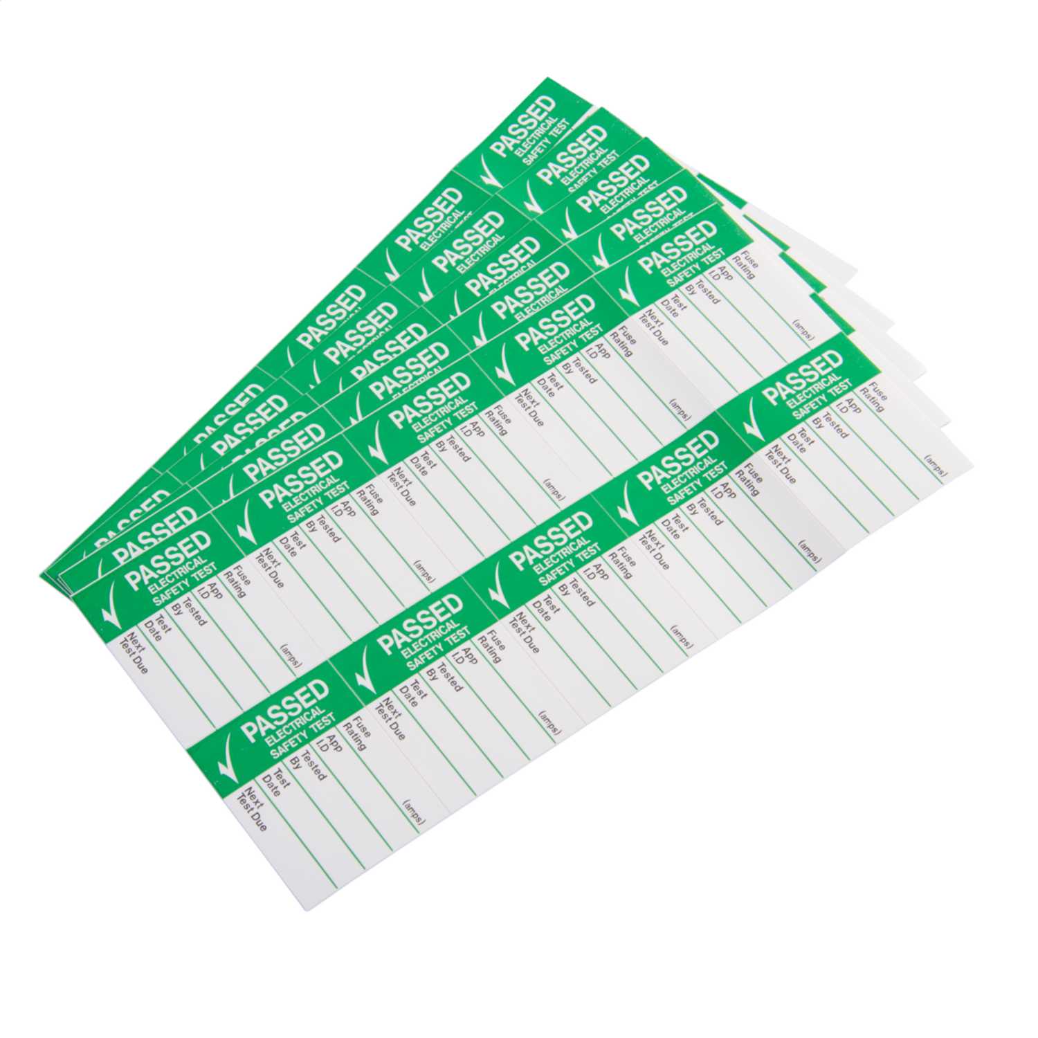 Industrial Signs 42.5mm x 32.5mm Passed Electrical Safety Test Label (Pack of 50) (IS2650SA) | CEF