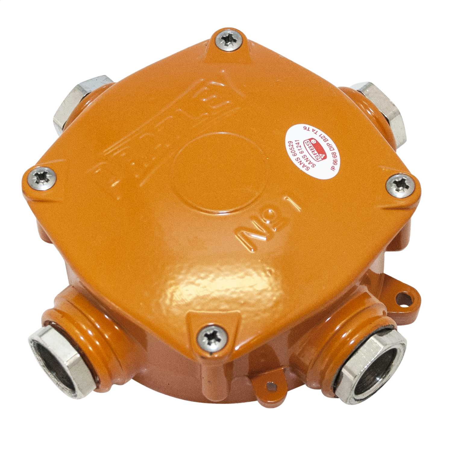 Pratley Four Way Size 1 Aluminium Alloy Junction Box Orange (08046) | CEF