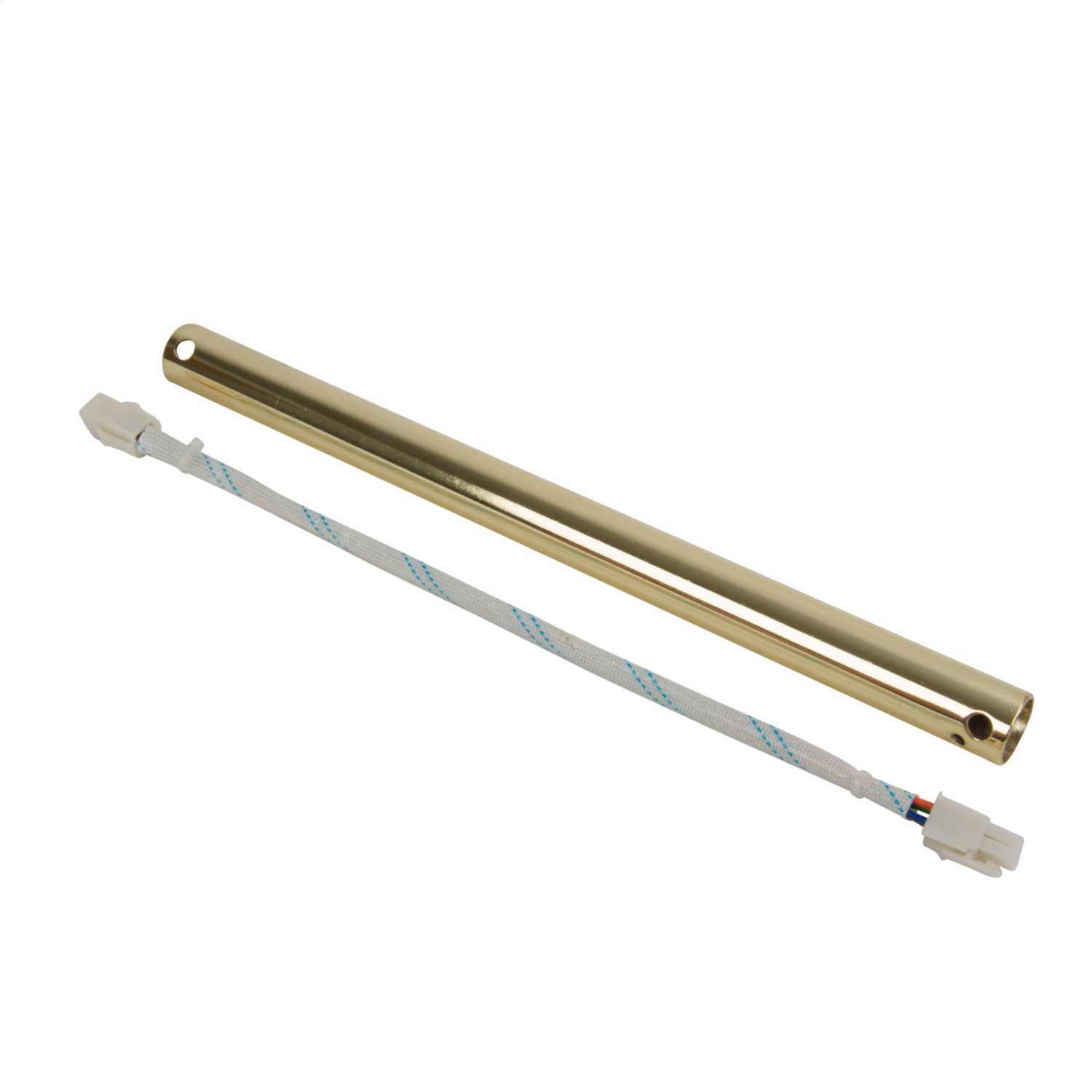 Westinghouse Lighting 12" Ceiling Fan Drop Down Rod Polished Brass