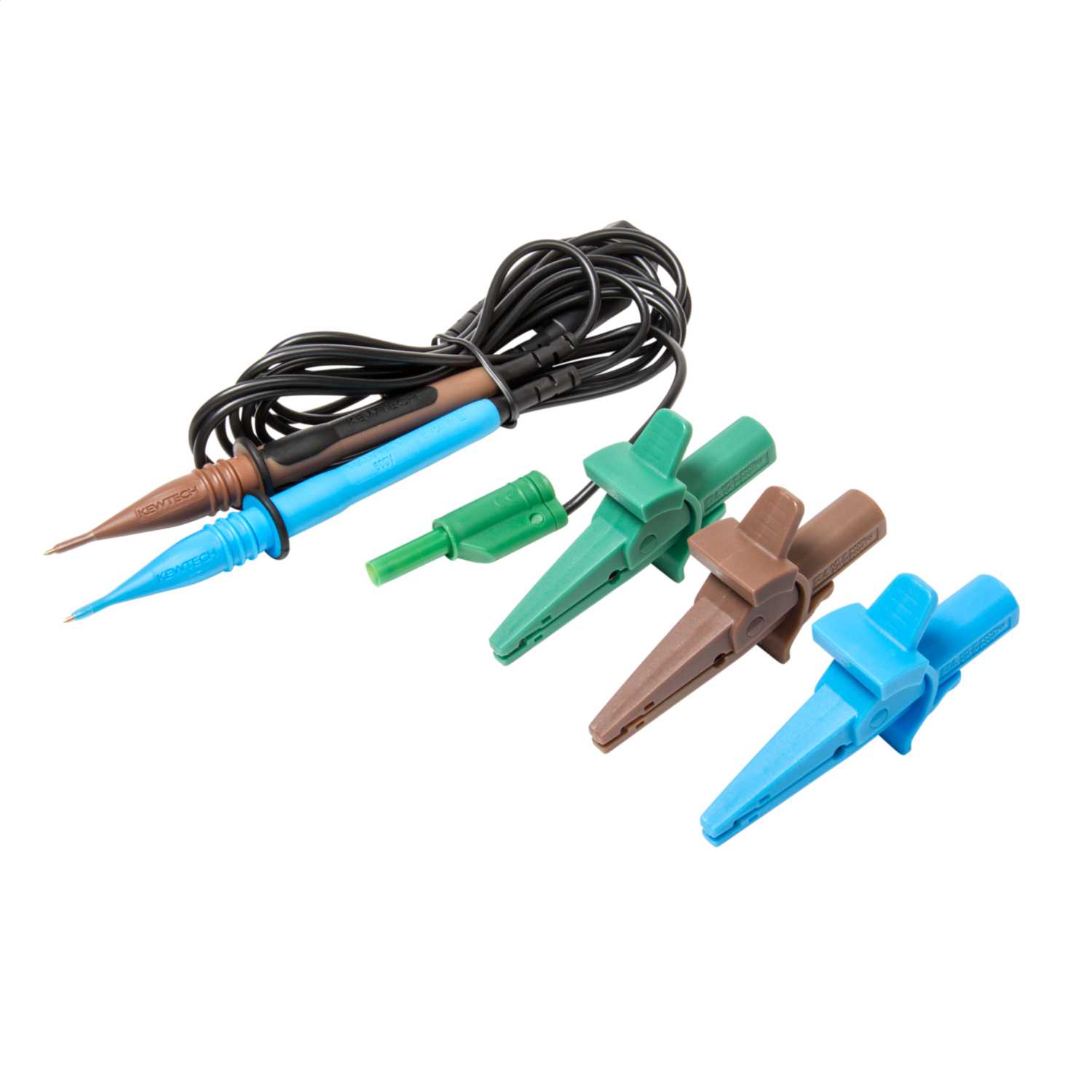 Kewtech 3 Wire Fused Test Lead Set with IEC Plug (ACC016E) CEF