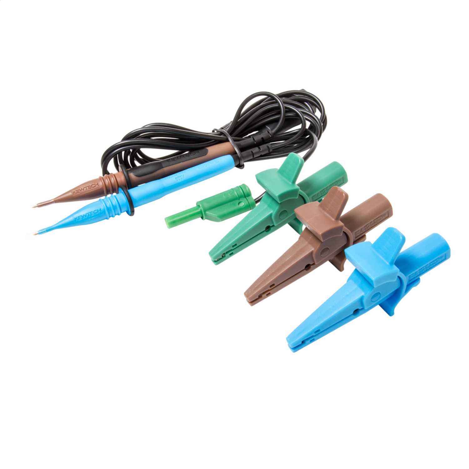 Kewtech 3 Wire Fused Test Lead Set with IEC Plug (ACC016E) CEF