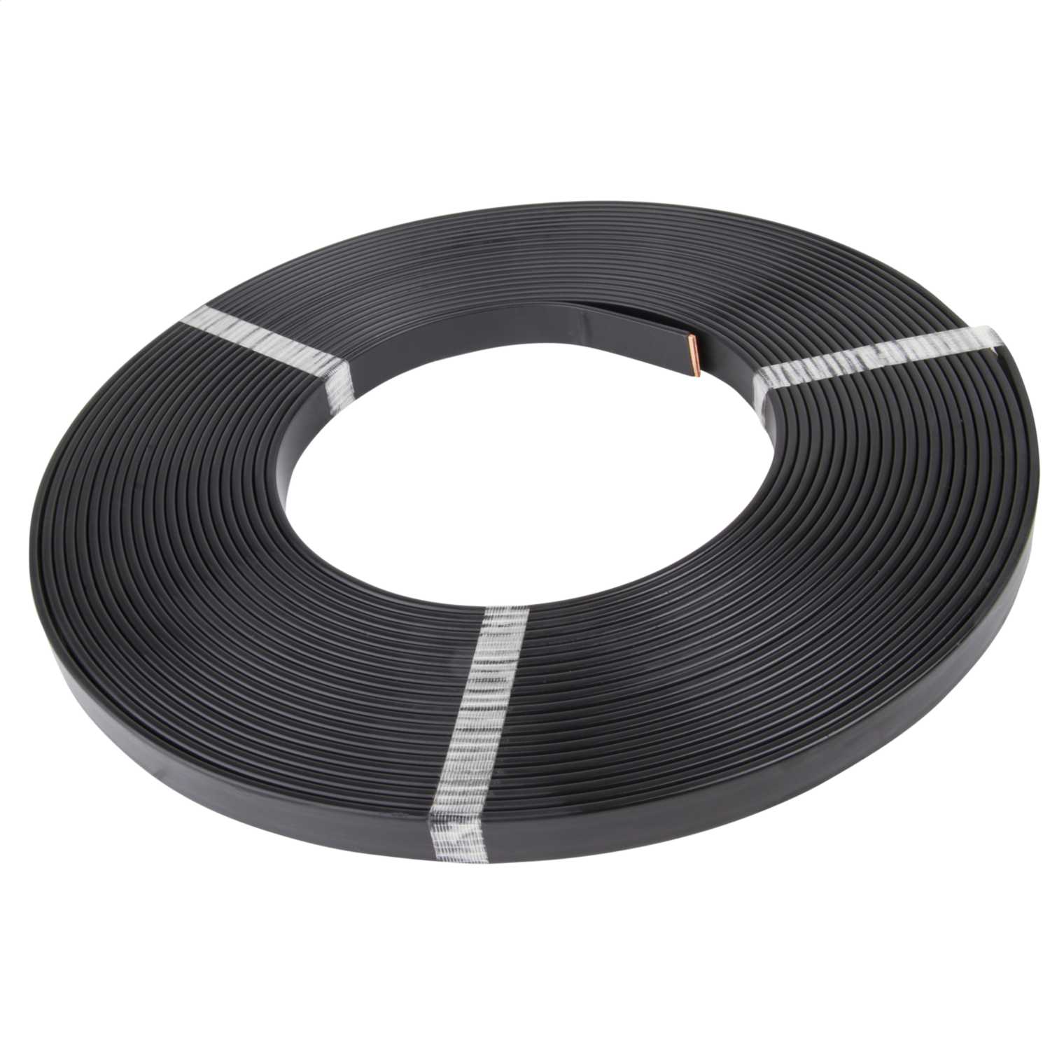 Kingsmill Industries 25mm x 3mm PVC Covered Copper Tape Black (25m Coil