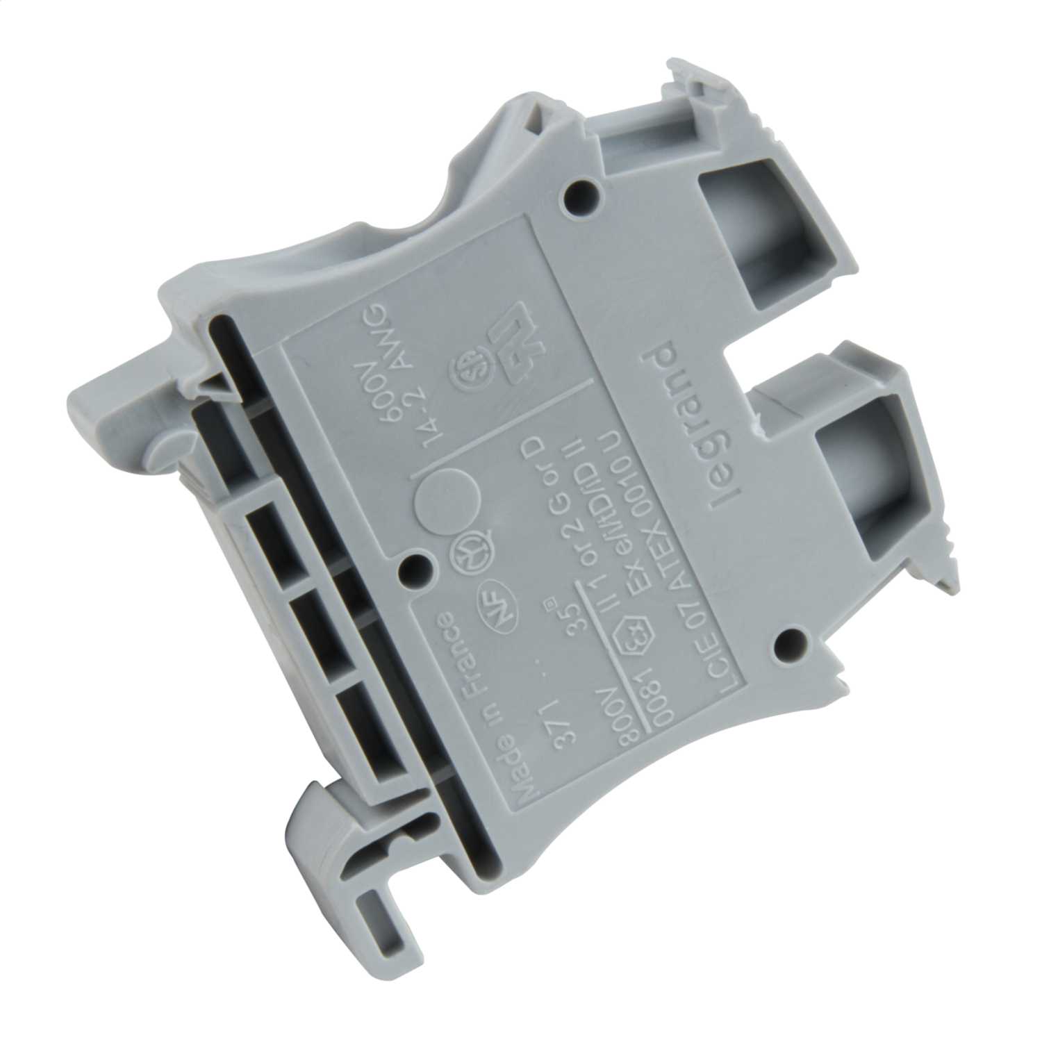 Legrand 35mm Terminal Block for Copper Cable Grey (037165) CEF