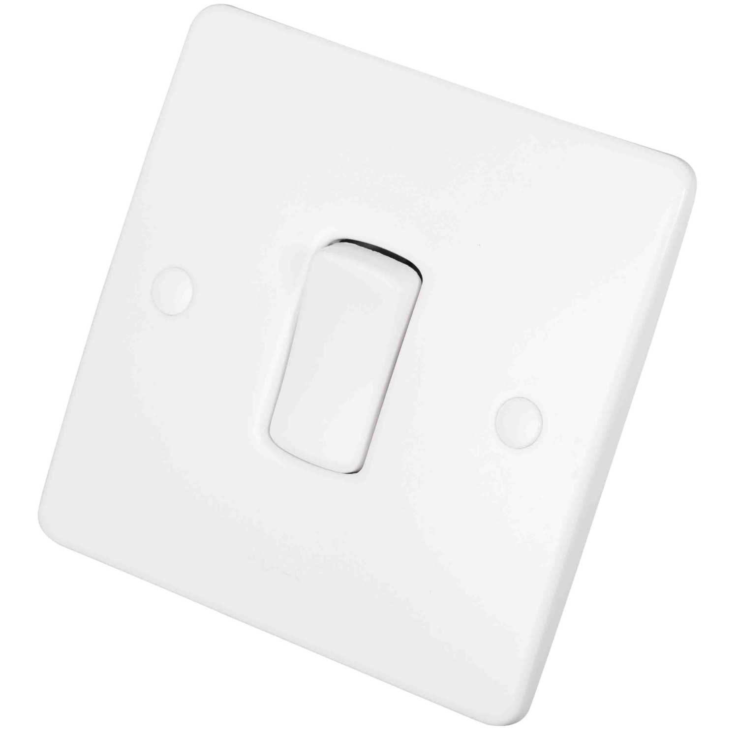 Legrand 10A 1 Gang 1 Way Light Switch White (730000) | CEF