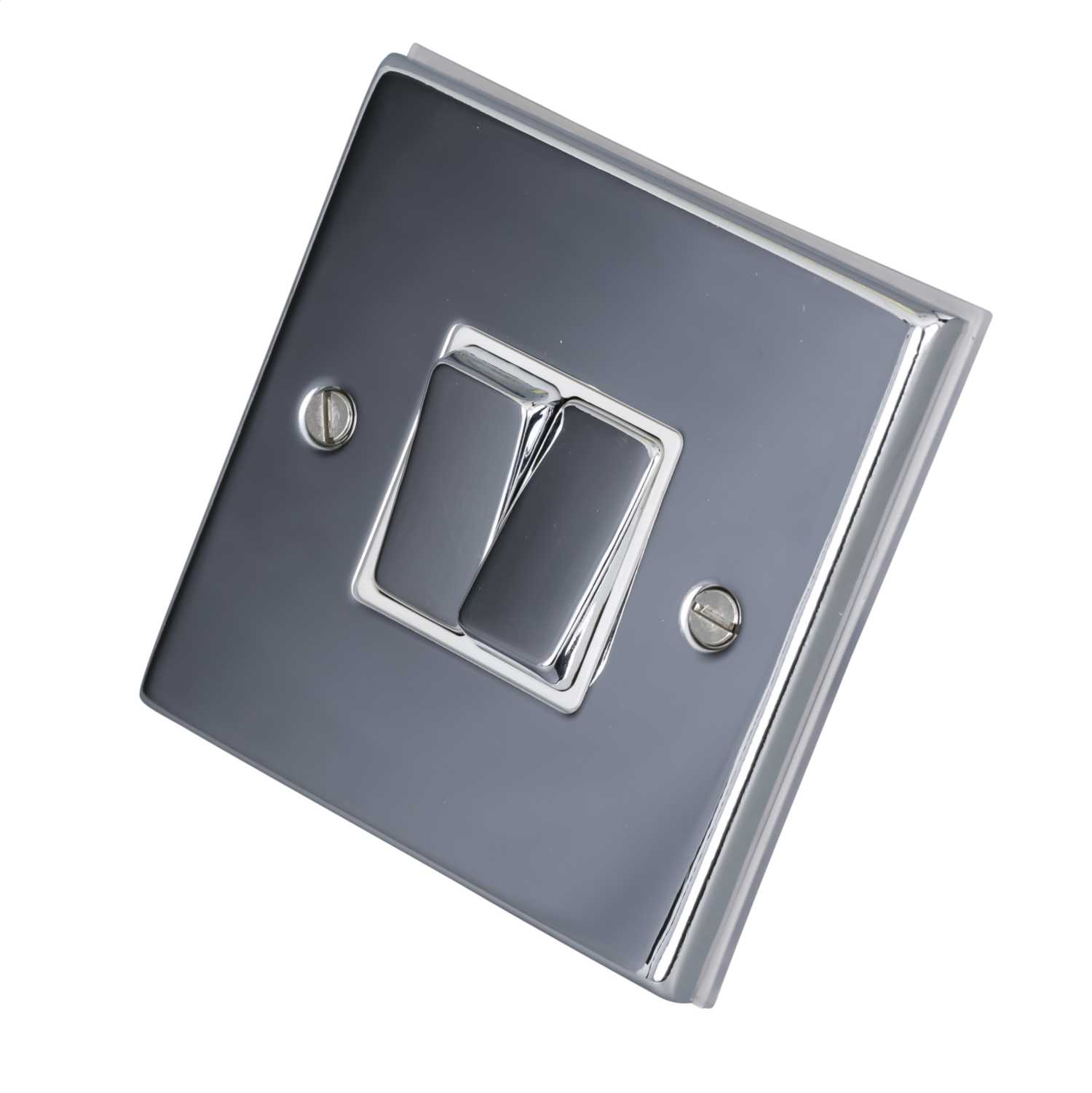 LGA Selectric 7MPro 10A 2 Gang 2 Way Switch Metal / White Insert