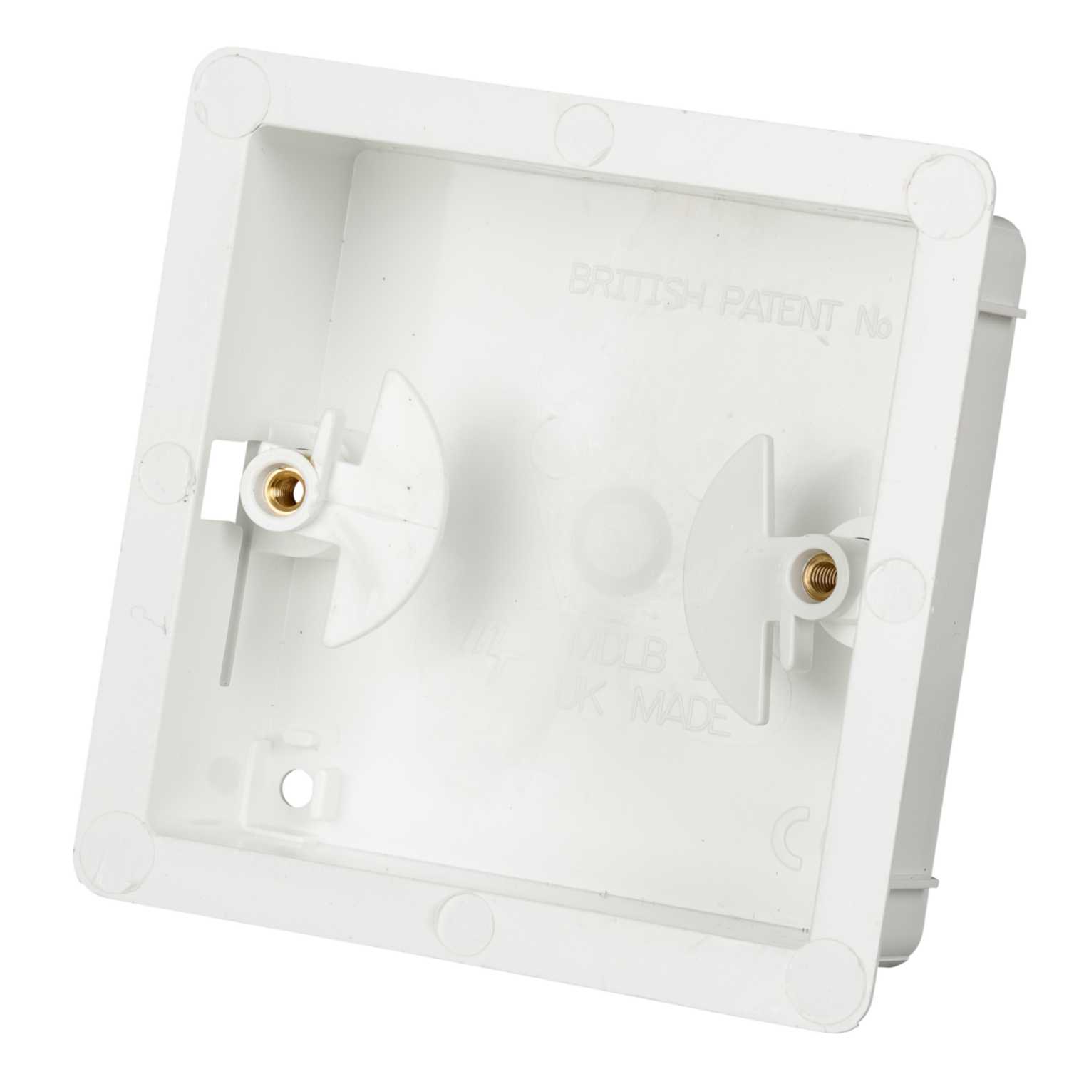 Marshall Tufflex 1 Gang Dry Lining Box 25mm White (Sold in 1's