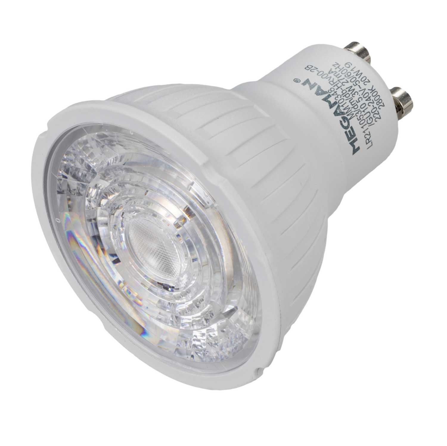 Megaman Professional 5.3W GU10 LED Dual Beam 24/35° Dimmable Lamp 2800K ...