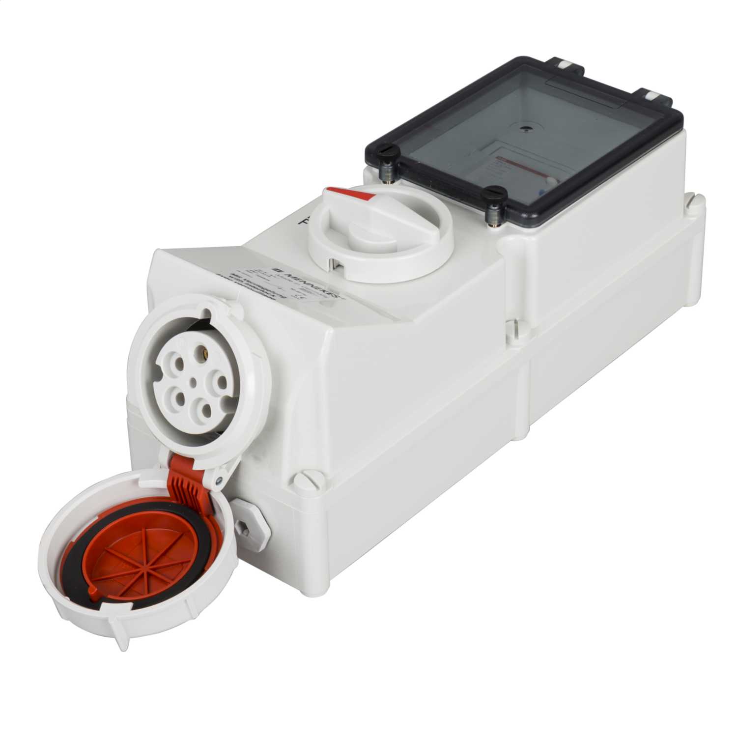 Mennekes 32A 3P+N+ E 415V Interlocked Switched RCD Protected Socket