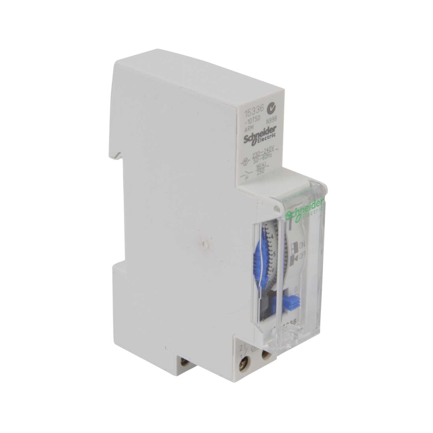 Schneider Acti9 230V AC 16A 24 Hour Mechanical Time Switch White (15336 ...