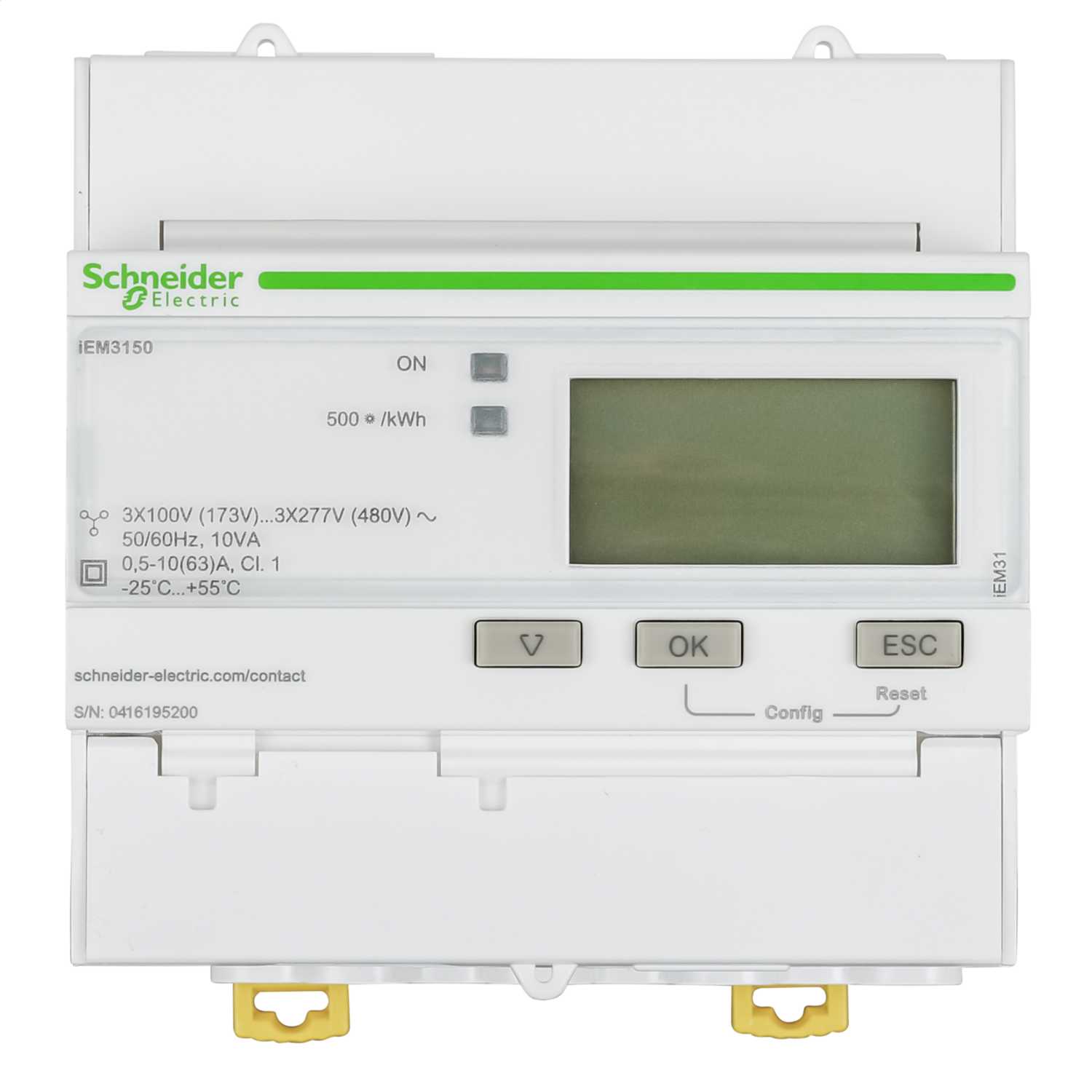 Schneider Acti9 63A LCD Digital Power Meter 230V (A9MEM3150) CEF