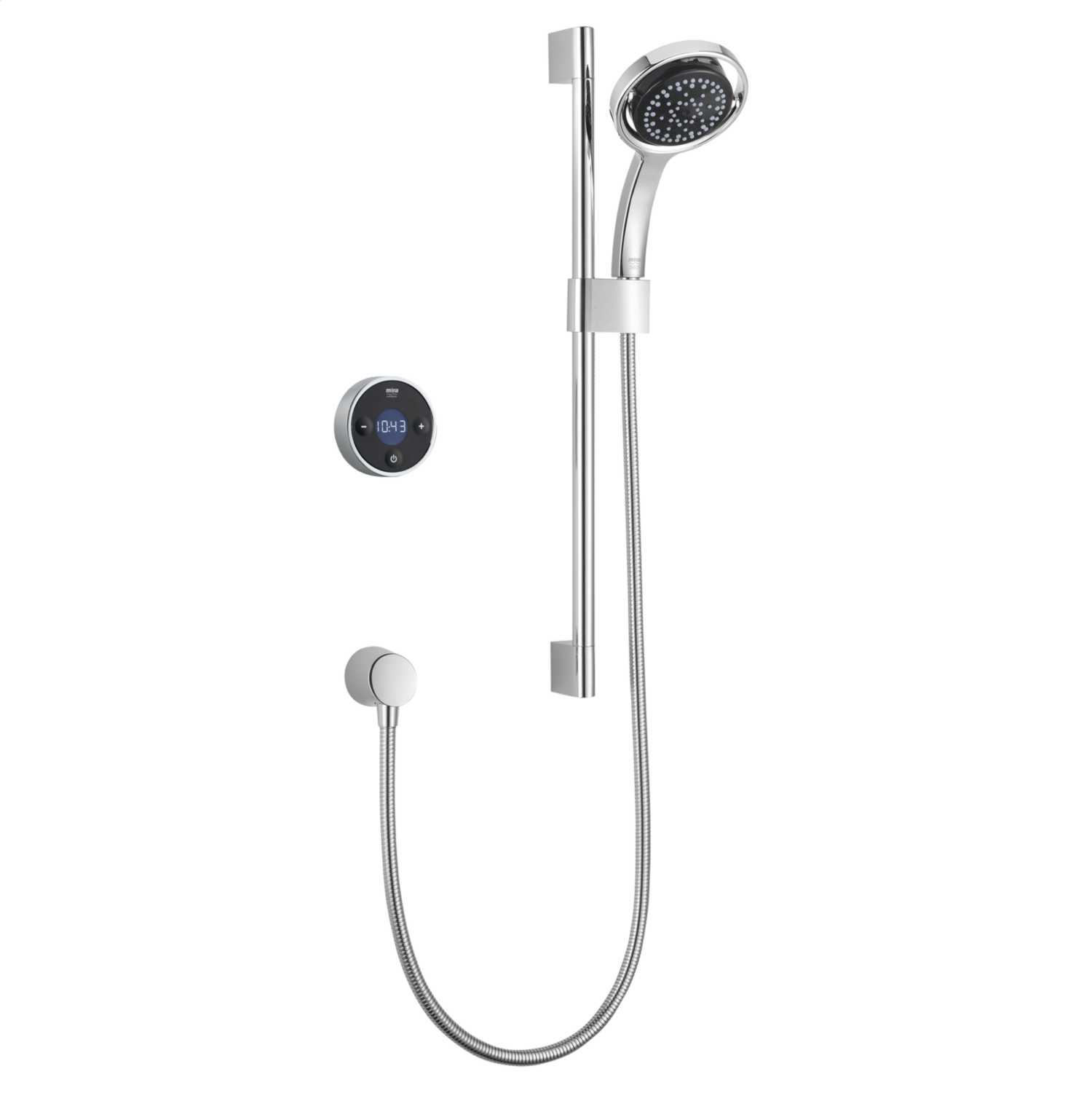 Mira Platinum Pumped Rear Fed Digital Shower Wireless Controlled (1.