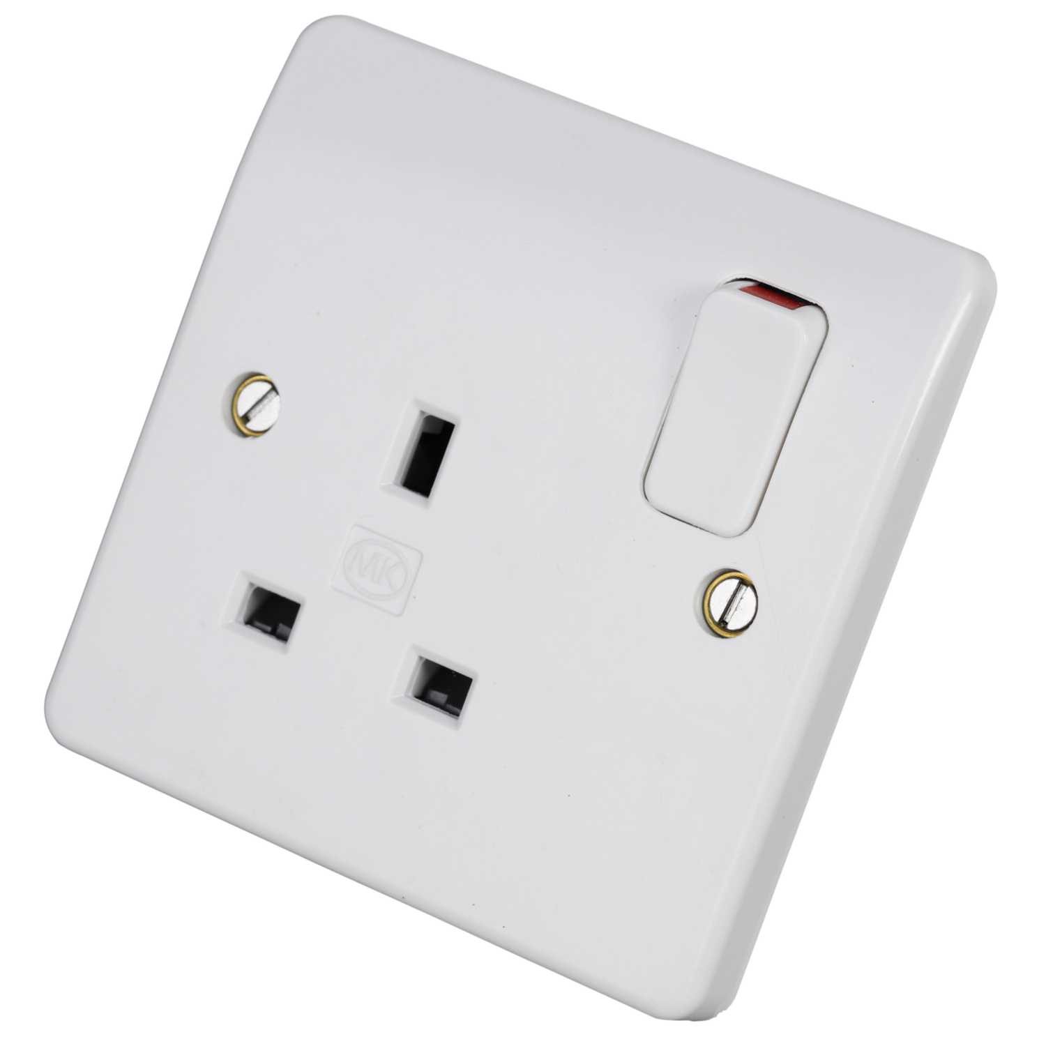 Mk 13a Dp 1 Gang Switched Socket White K2757whi Cef 7809