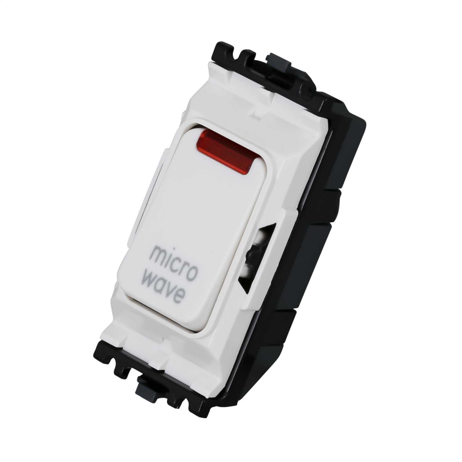 MK Grid Plus 20A Double Pole 1 Way Grid Switch with Neon marked