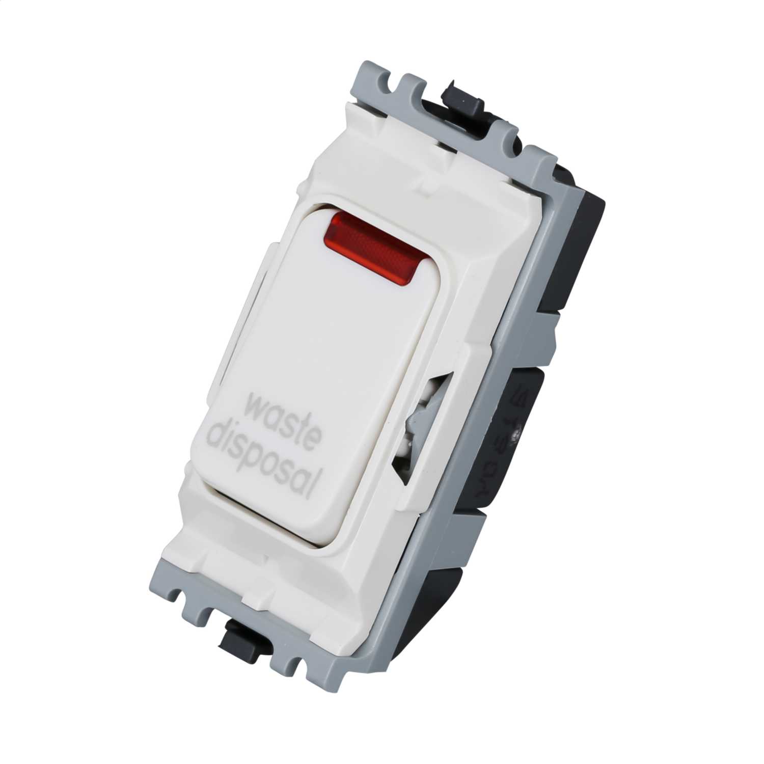 MK Grid Plus 20A Double Pole 1 Way Grid Switch with Neon marked Waste