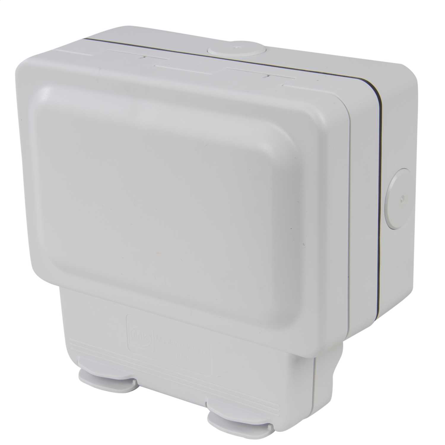 MK Masterseal Plus 13A 2 Gang Weatherproof Switched Socket IP66 White ...