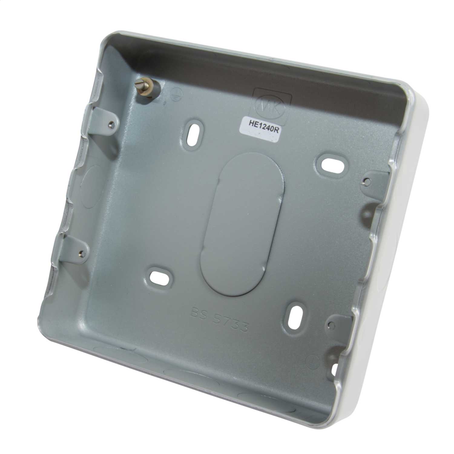 MK Grid Plus 6 and 8 Gang Surface Metal Back Box with Knockouts