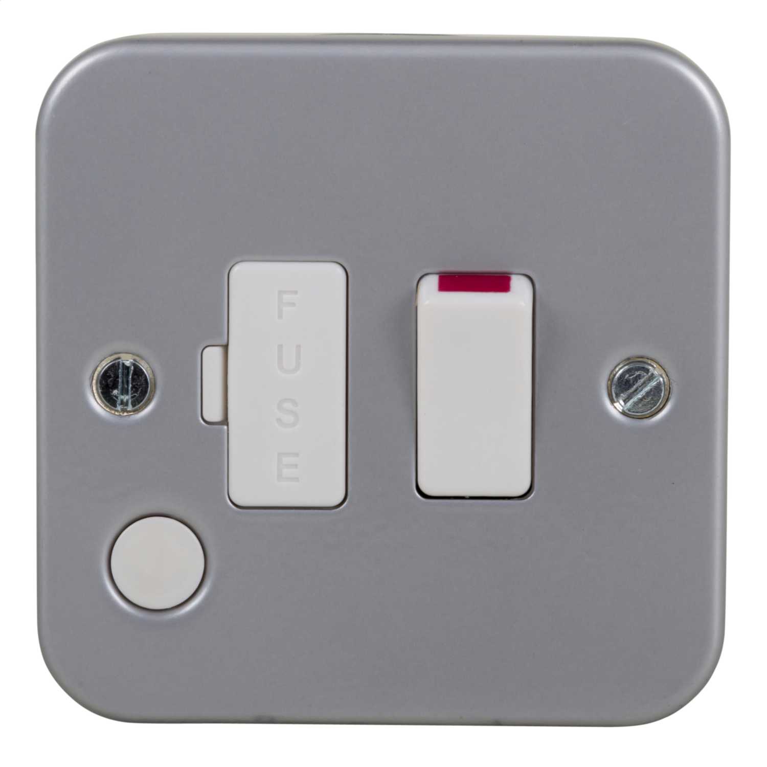 Knightsbridge 13a Switched Fused Spur With Flex Outlet Metal Clad 