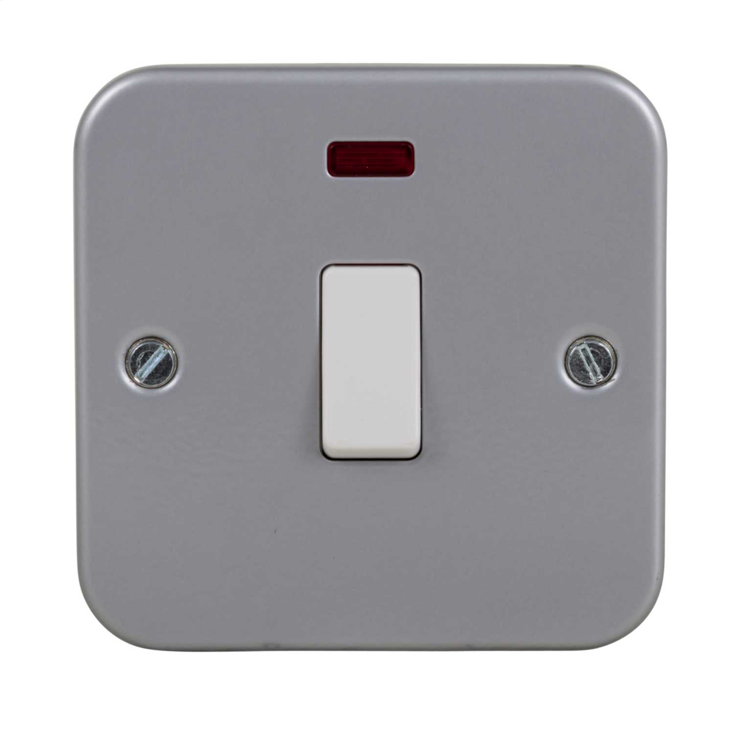 Knightsbridge 20A DP Switch with Neon Metal Clad (M8341N) | CEF