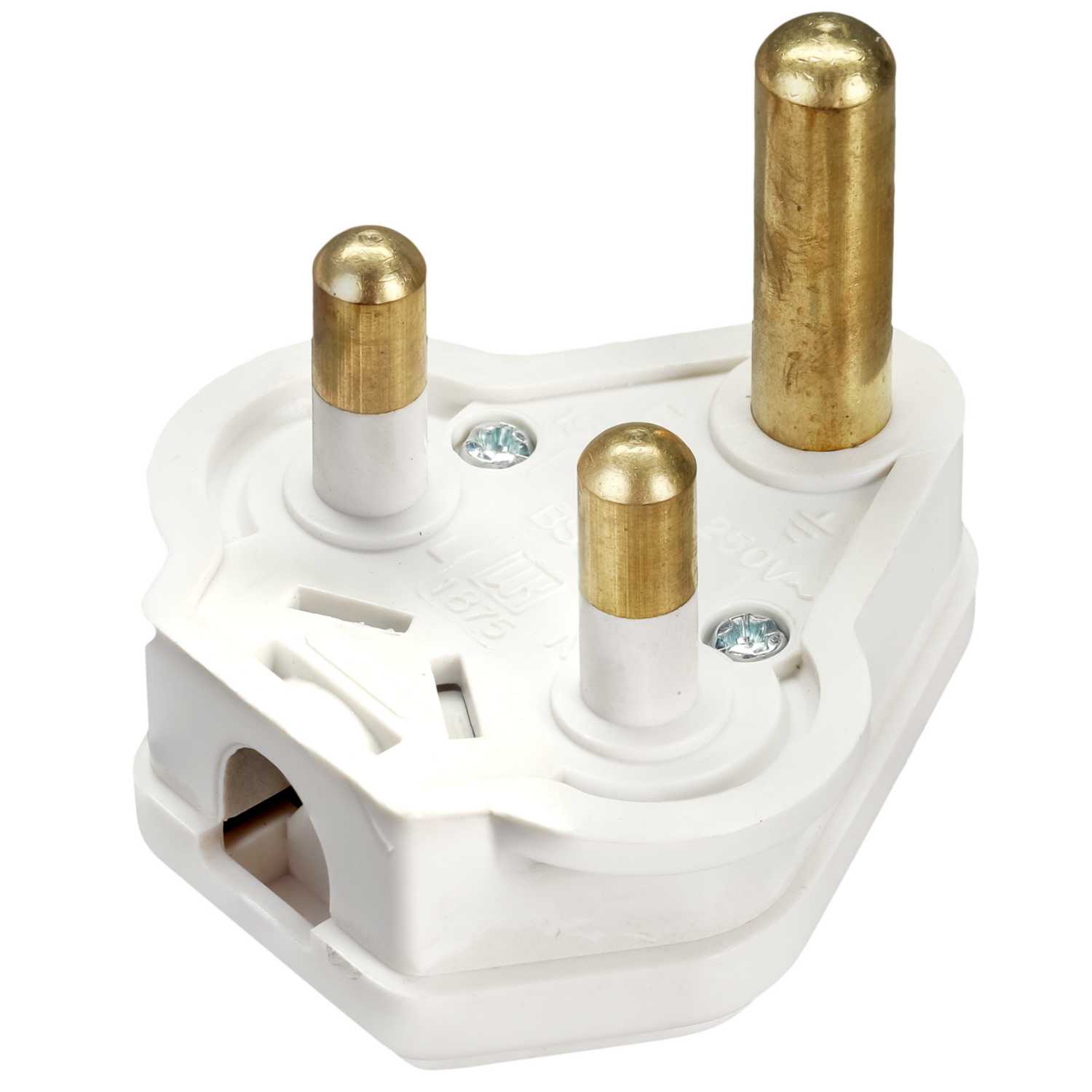 Knightsbridge 15a Round Pin Plug Top White 1315a Cef