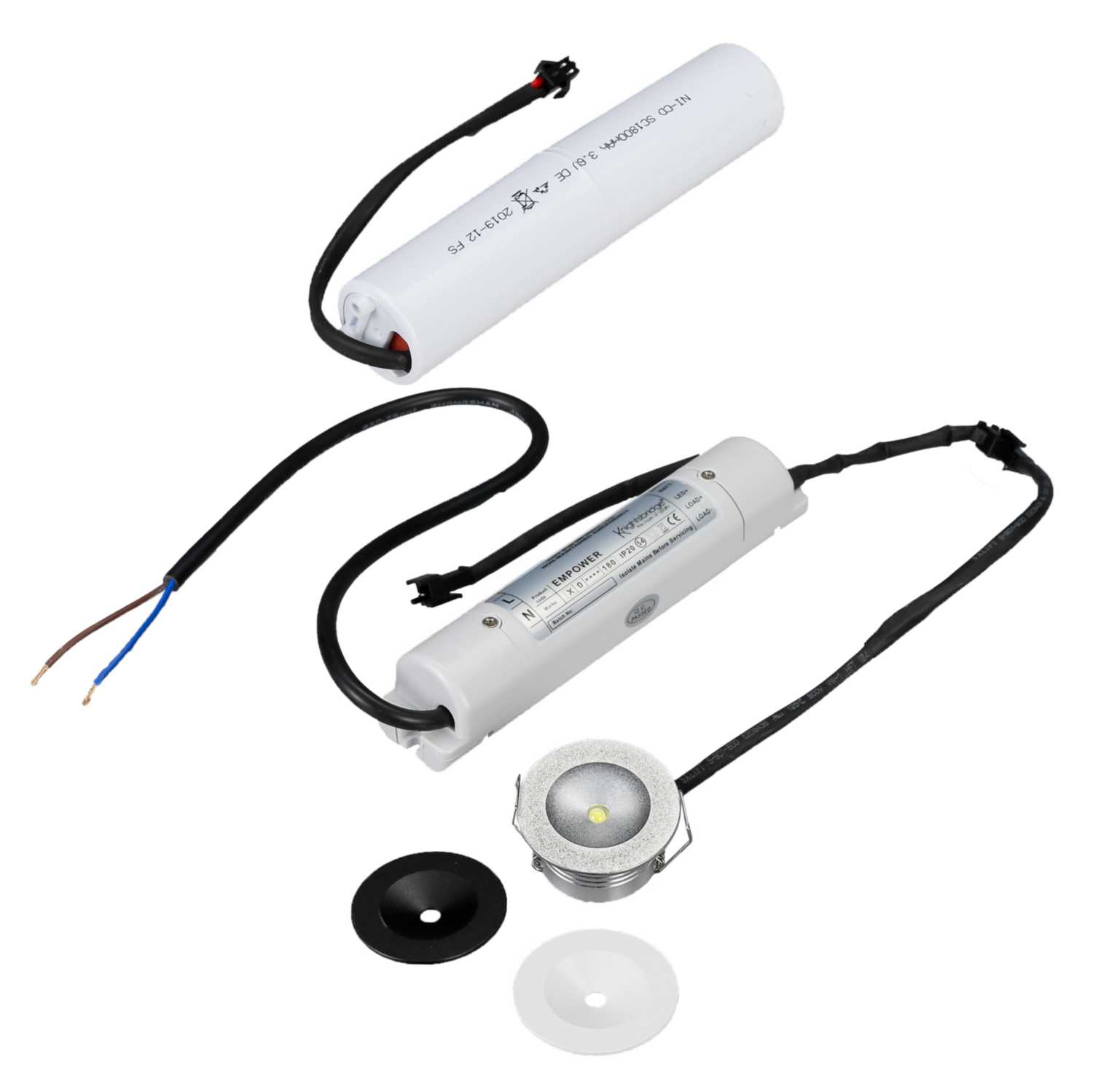 Knightsbridge 3W LED Non Maintained Emergency Downlight Kit (EMPOWER) CEF