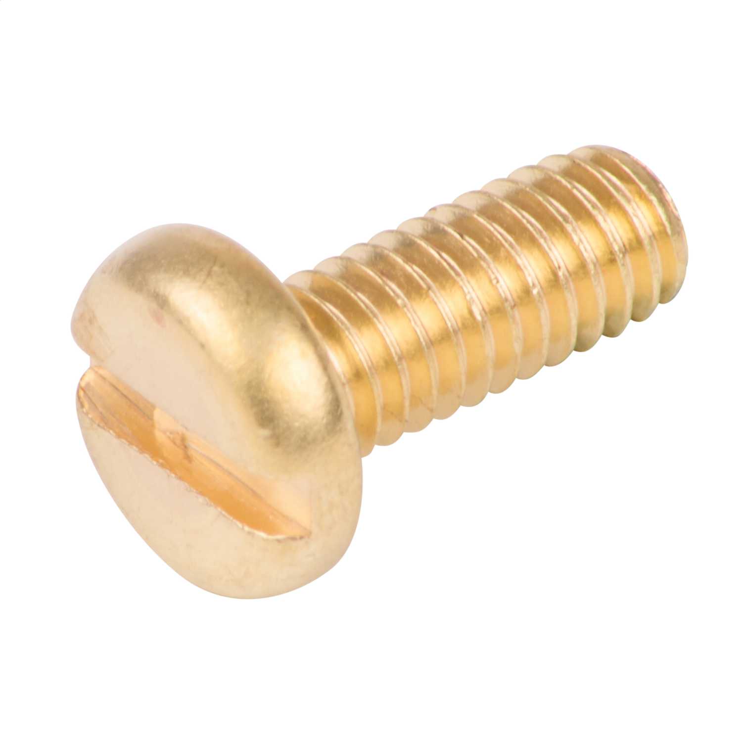 Olympic Fixings M4 x 10mm Pan Head Slot Screws Brass (Pack of 100) (216 ...