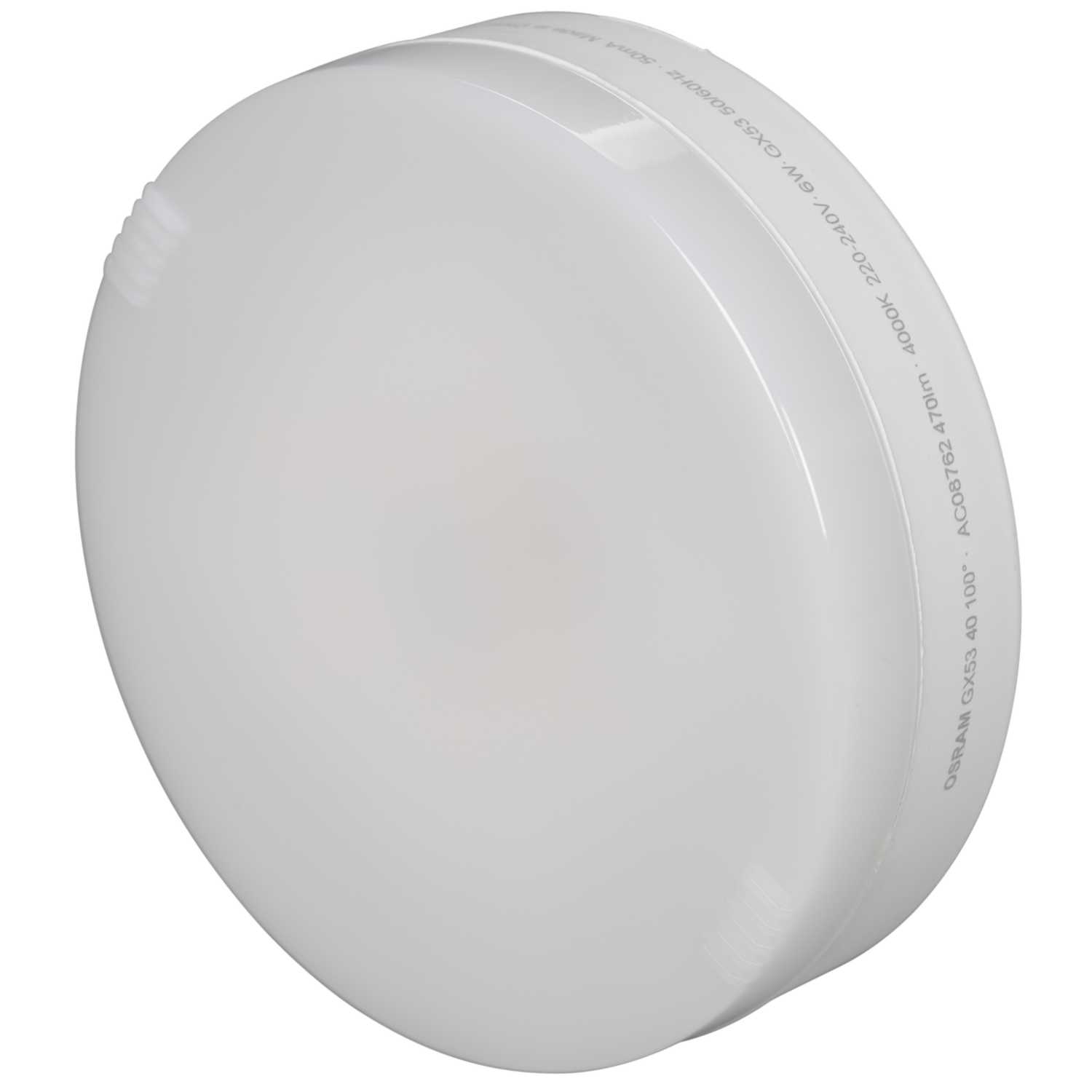 Osram 6W GX53 LED Non Dimmable Lamp 4000K (4058075105553) | CEF