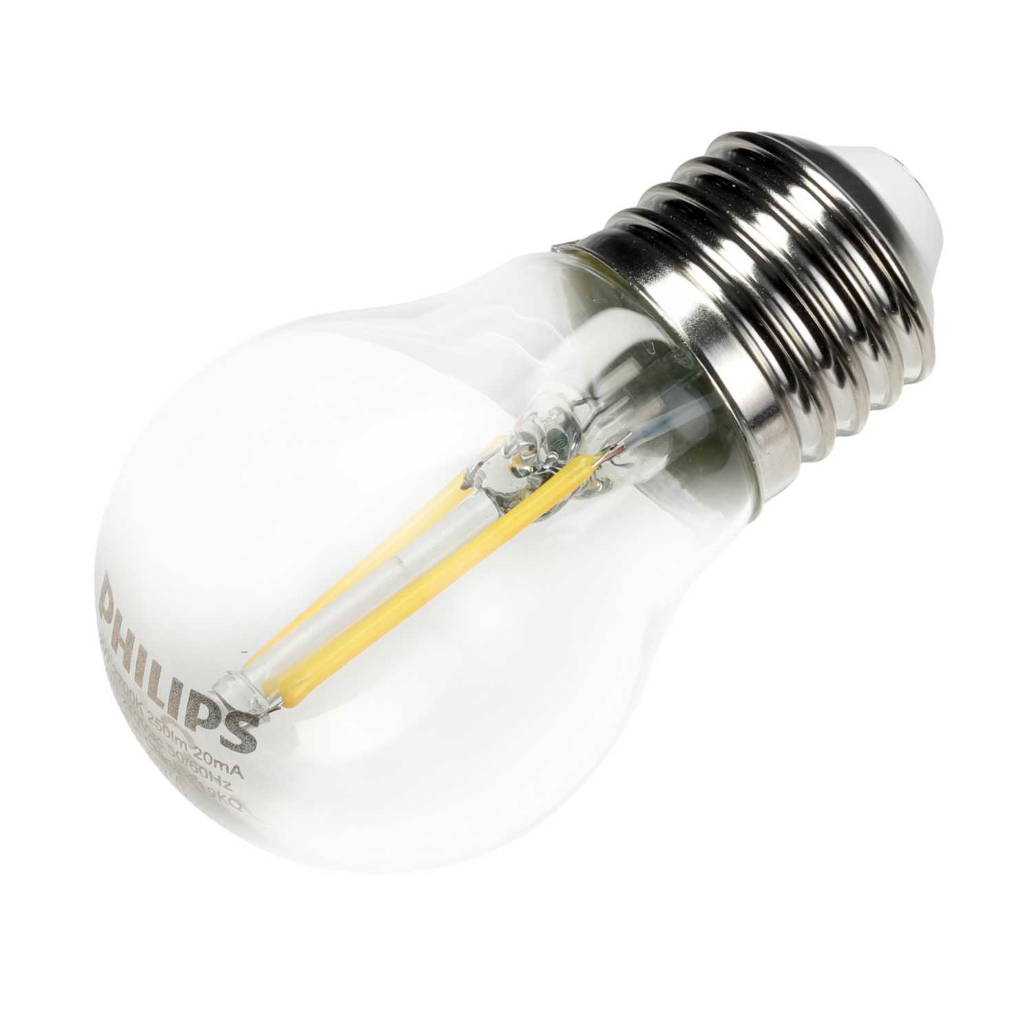 Philips Classic 2W ES LED Non Dimmable Filament Golf Ball Lamp 2700K