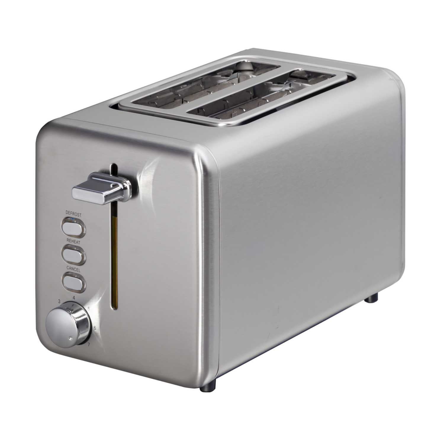 Igenix 2 Slice Toaster Brushed and Polished Stainless Steel (IG3202) CEF