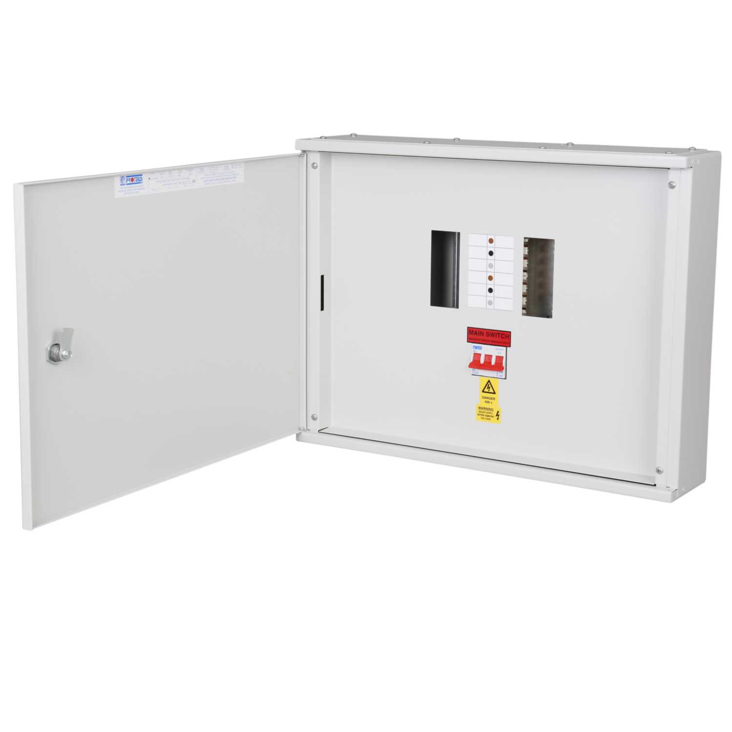 Proteus XL 4 Way 125A TP+N Type XL Distribution Board With 125A Switch ...