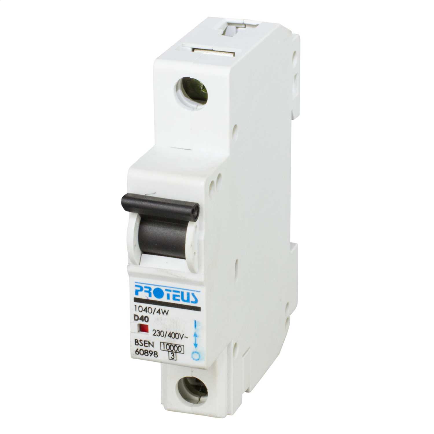 Proteus Geyer MCB Black Switch Circuit Breakers 40A