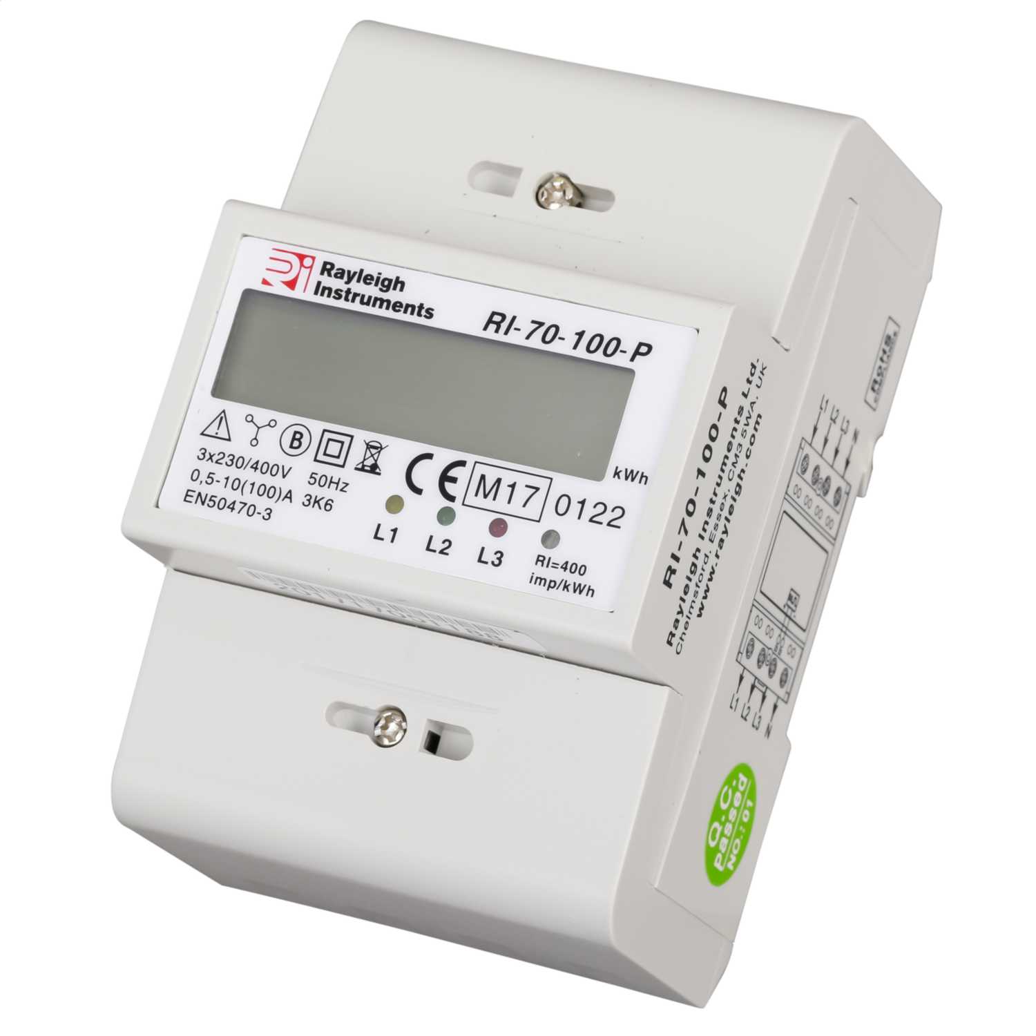 Rayleigh 100A Three Phase MID Certified Kilowatt Hour Active Energy ...