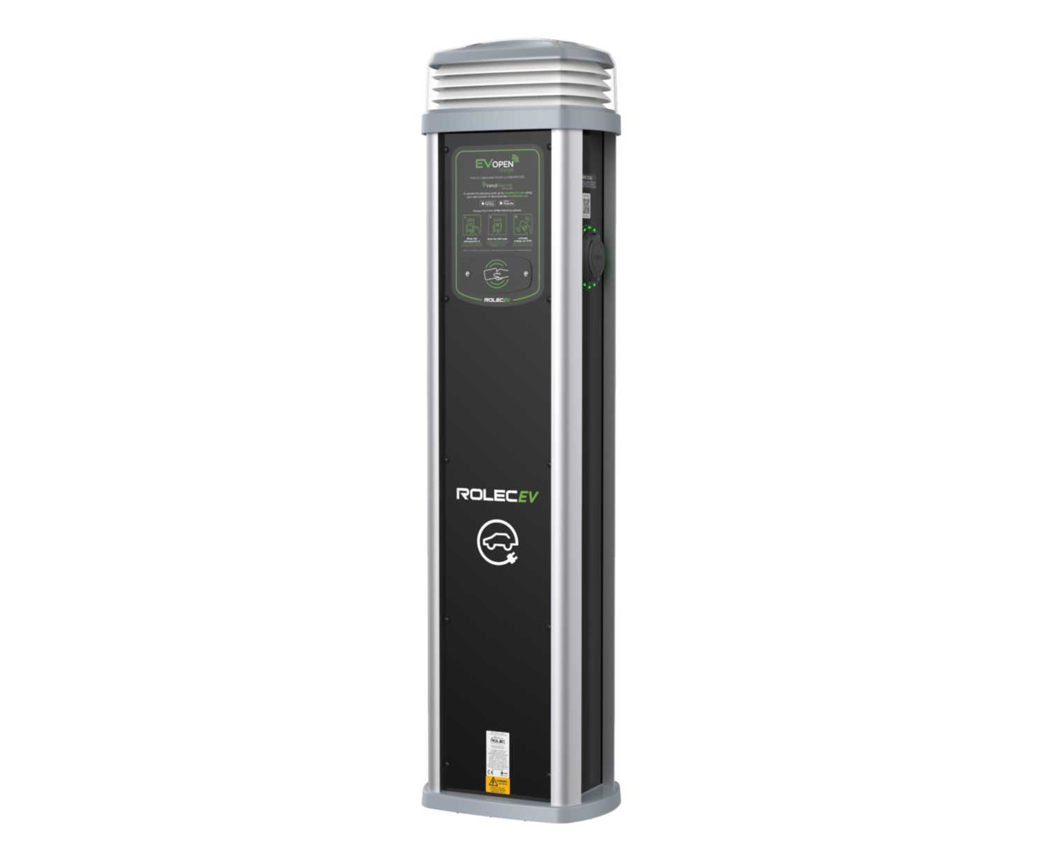 Rolec EV QuantumEV OpenCharge Pedestal with 2 x 32A Type 2 Sockets