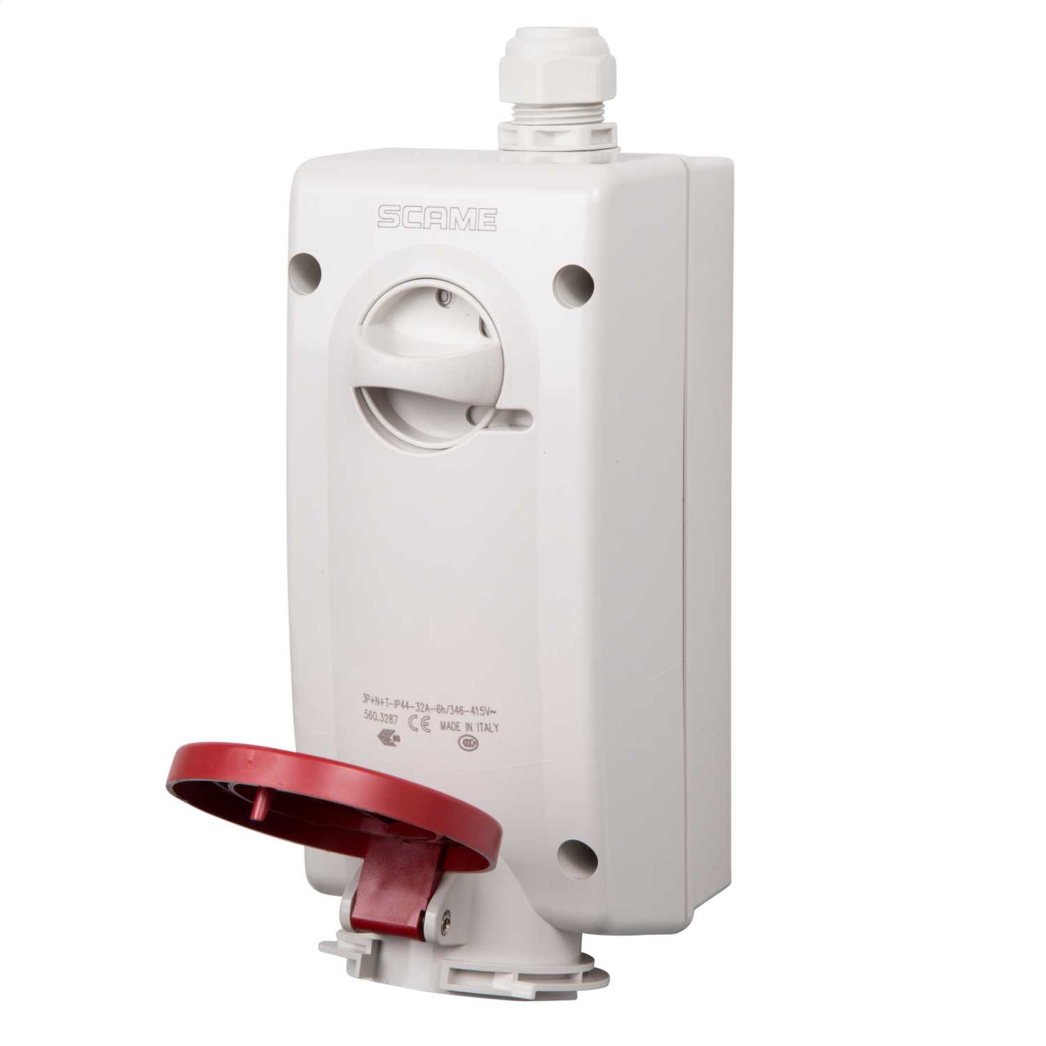 Scame ADVANCE 2 32A 3P+N+E 415V Interlocked Socket IP44 (560.3287) | CEF