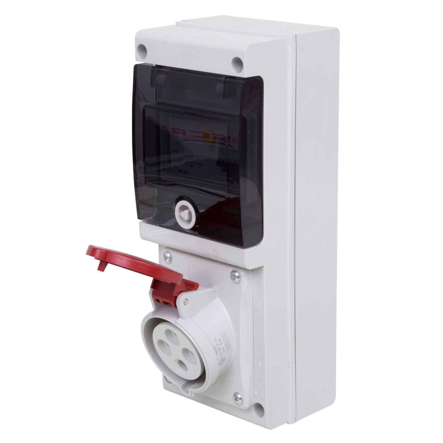 Scame BLOCK COMBIUNIT 32A 3P+E 415V RCD Protected Socket IP44 (632.