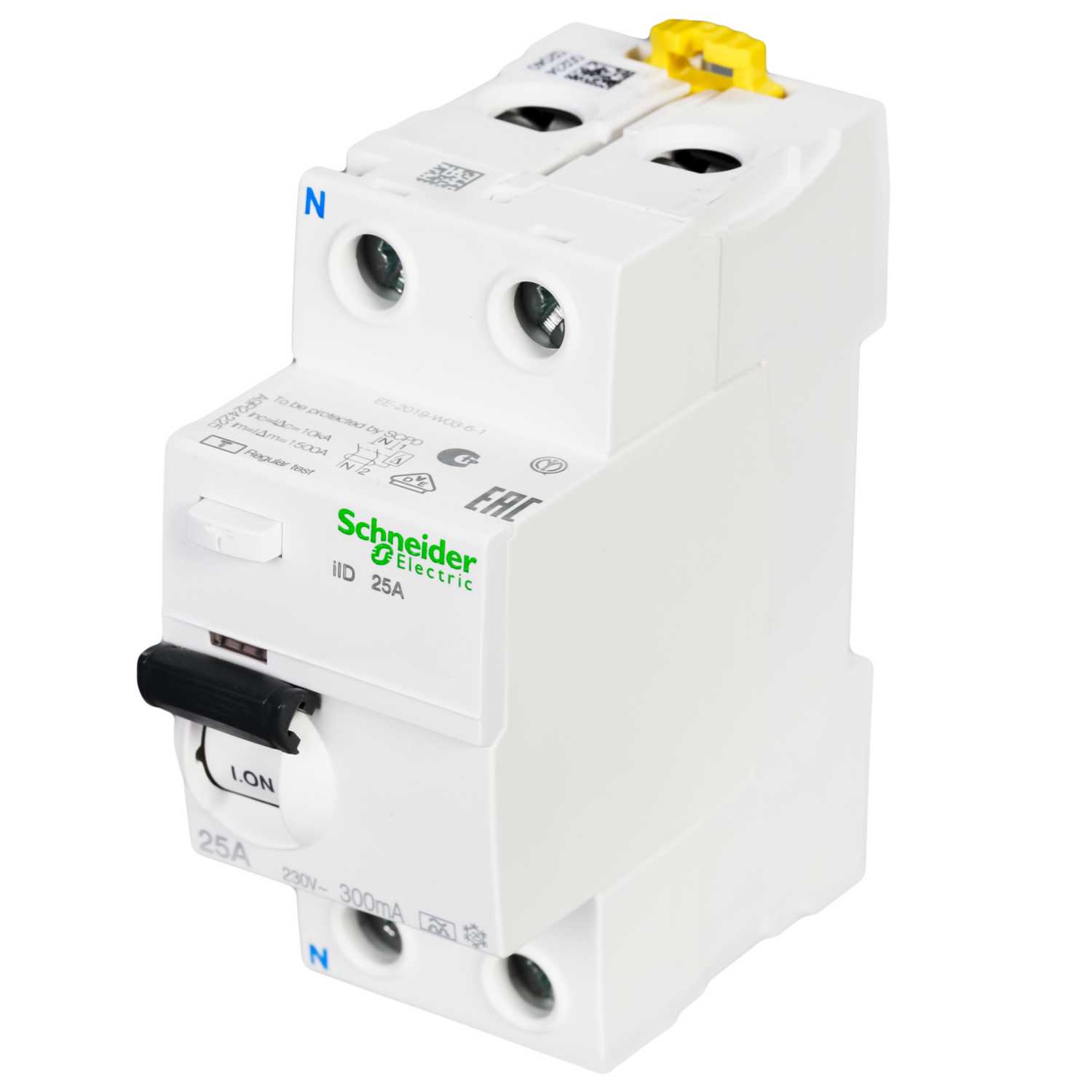 Schneider Acti9 25A 2 Pole 300mA Type A RCD (A9R24225) | CEF