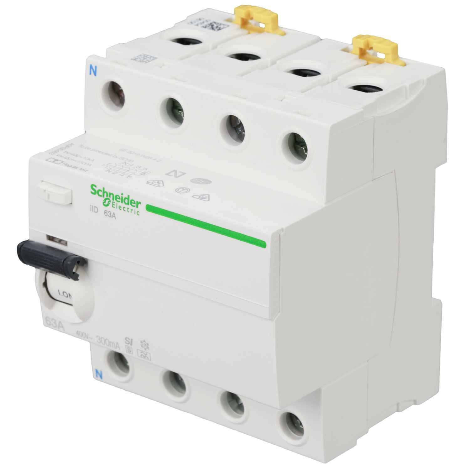 Schneider Acti9 63A 4 Pole 300mA Type A Selective Time Delay DC