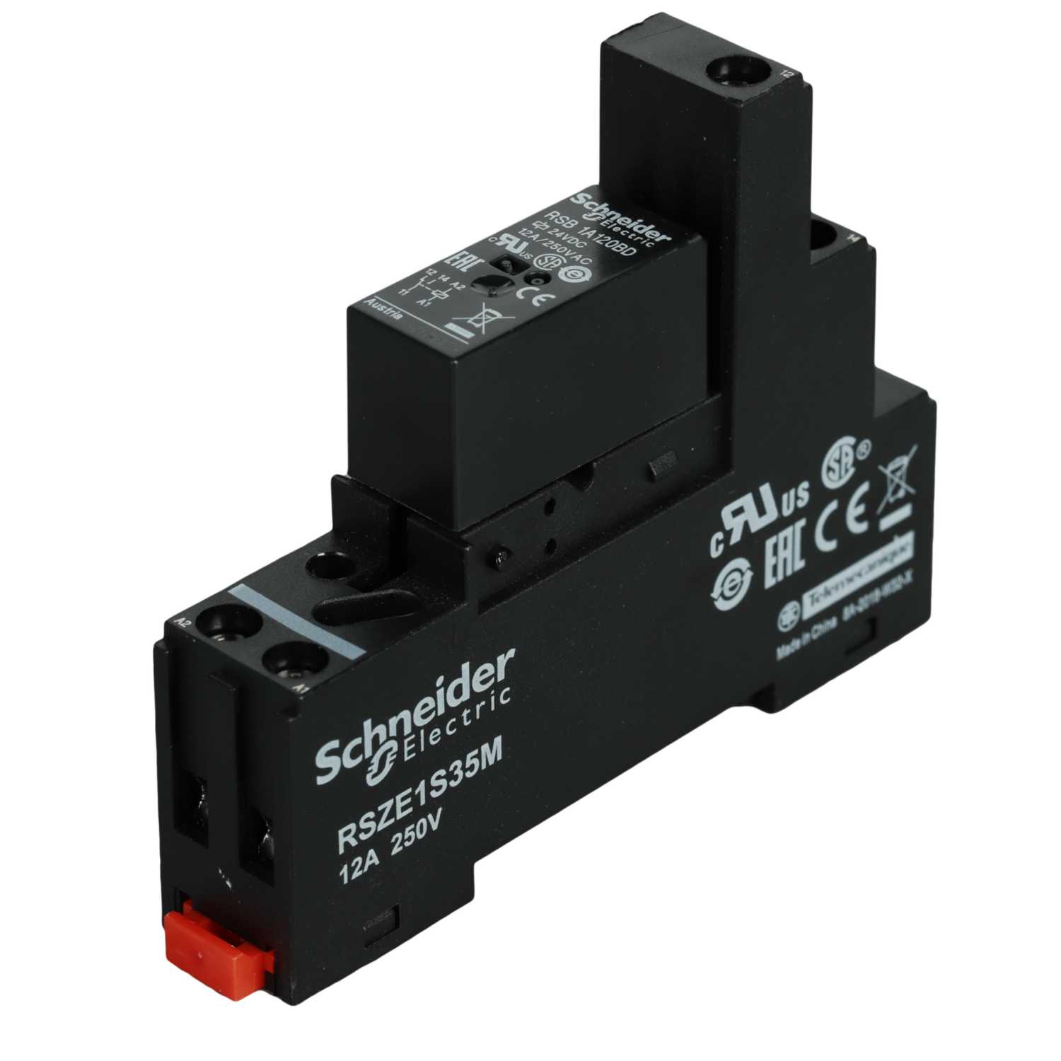 Schneider Telemecanique 12A 24V DC Interface Plug In Relay with Socket