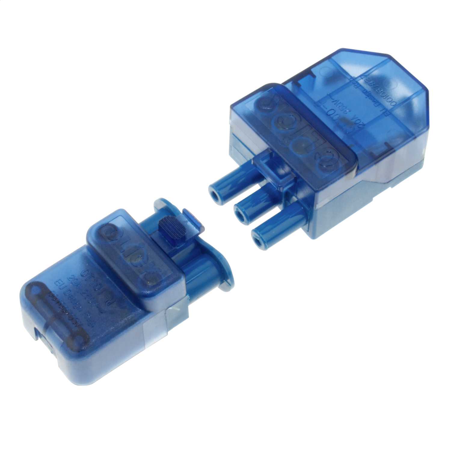 Electrical Supplies Ct101c Click Flow 3 Pin Connector 20a 240v Pull Apart Lighting Wiring Home Improvement