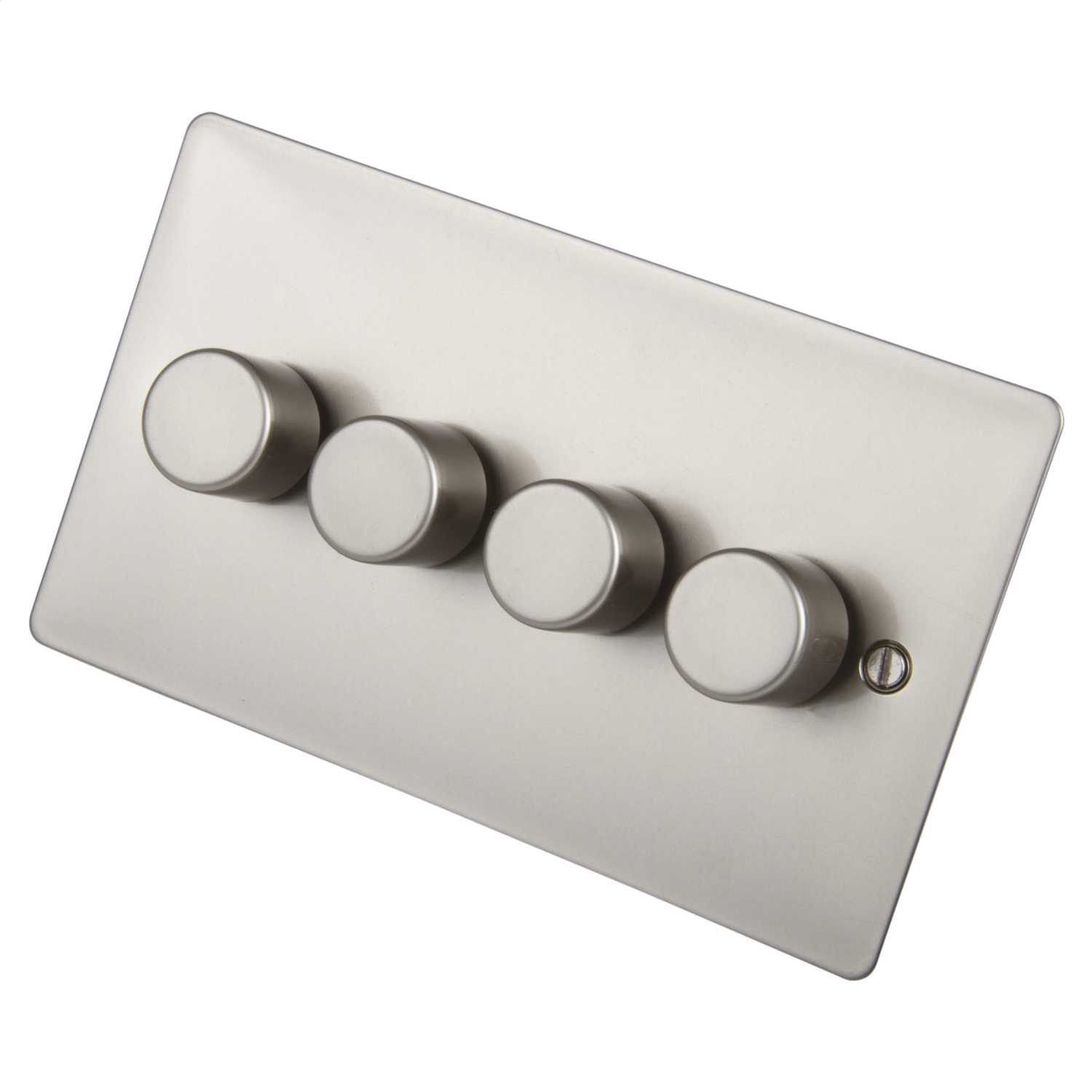 Scolmore Click Define 400W 4 Gang 2 Way Dimmer Switch Pearl Nickel