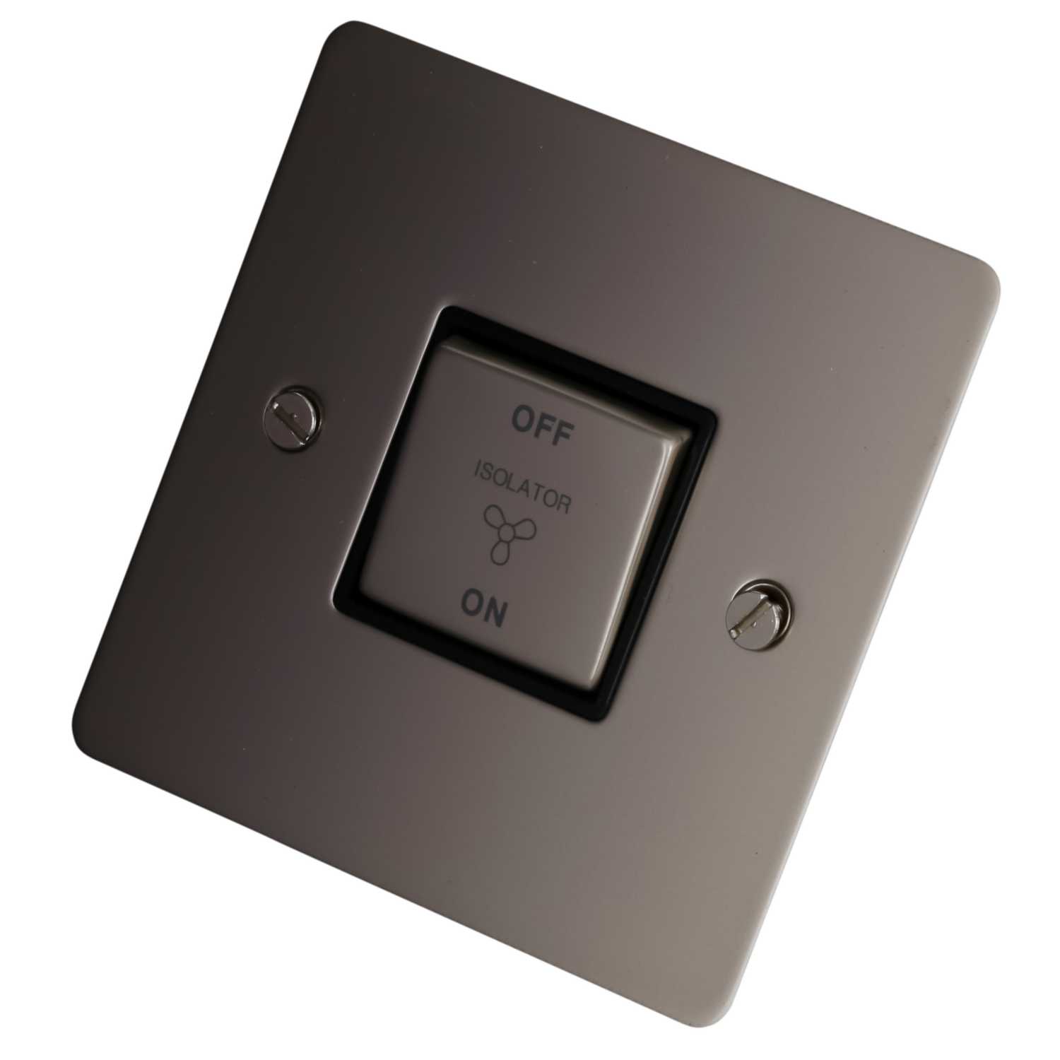 Scolmore Click Define 10A Triple Pole Fan Isolator Switch Black Insert