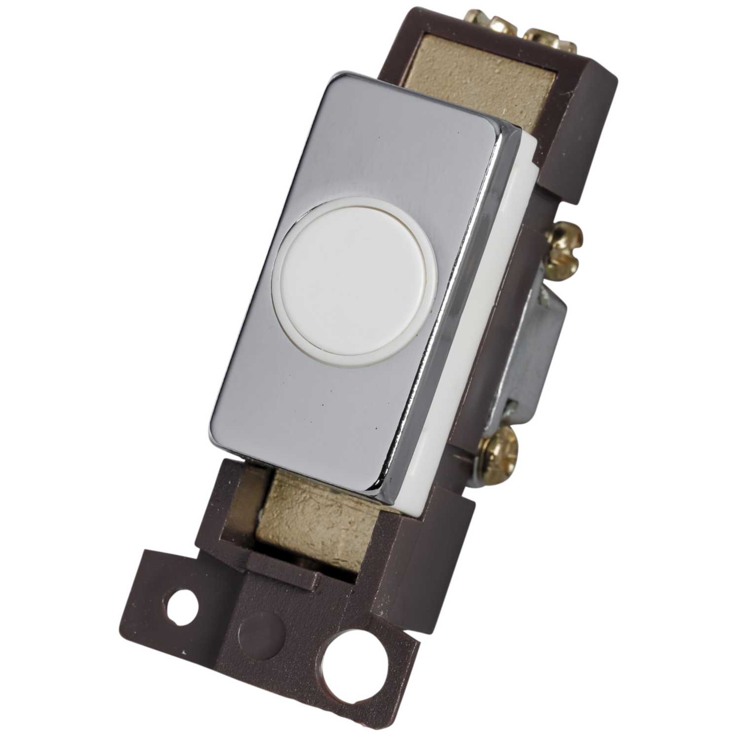 Scolmore Click Mini Grid 20A Flex Outlet Module White Insert Polished ...