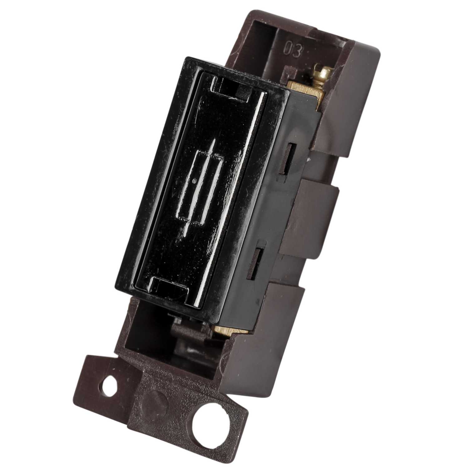Scolmore Click Mini Grid 13A Fuse Unit Black Insert Black Nickel ...