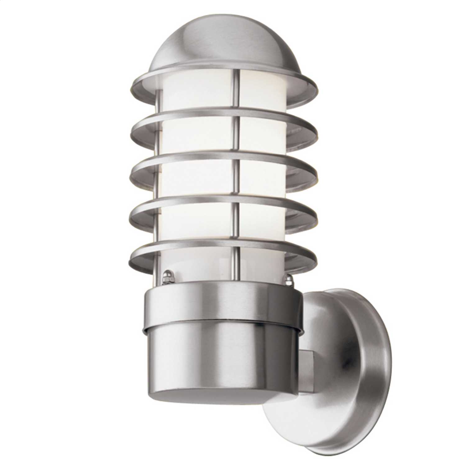 Searchlight 40W IP44 Outdoor Wall Light Satin Silver (051) CEF